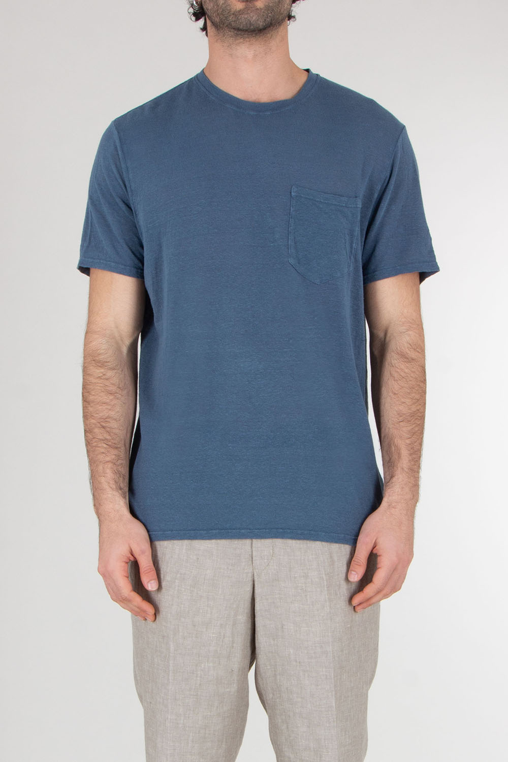 BOWERY NYC Regular Fit Linen Jersey T-Shirt Essential