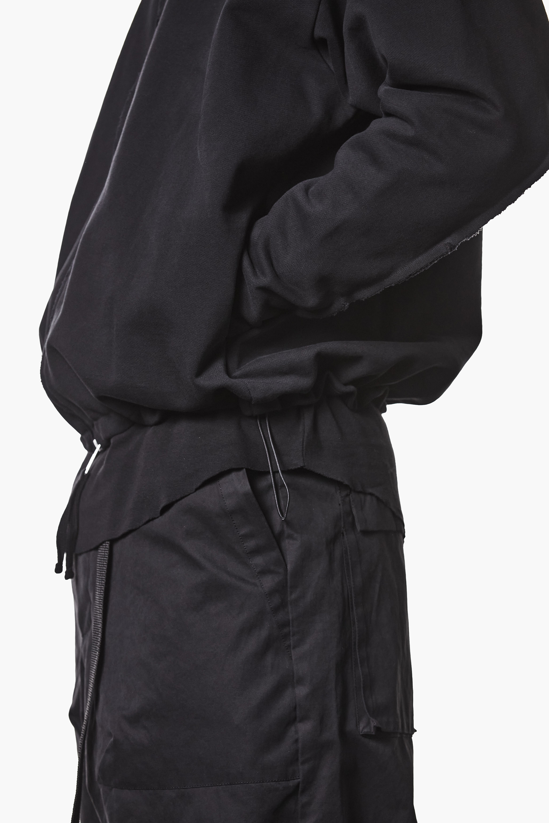 THOM KROM Relaxed Fit Long Cotton French Terry Zip-Up Hoodie Bekleidung, Mantel, Modisch, Langarm, Robe