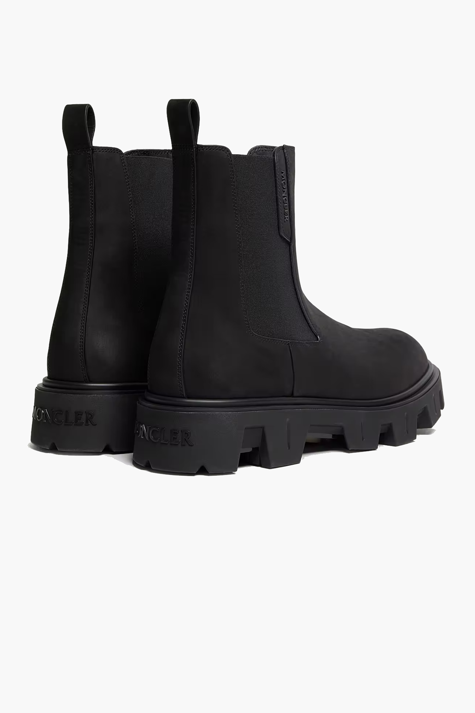 MONCLER Nubuck Peak City Chelsea Boots