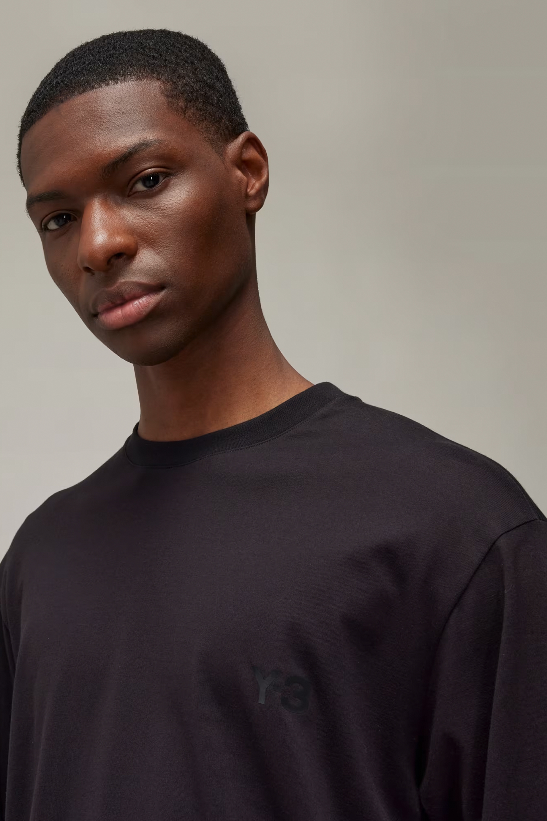 Y-3 Graphic Print Cotton Long Sleeve T-Shirt Y-3 Graphic Print Cotton Long Sleeve T-Shirt