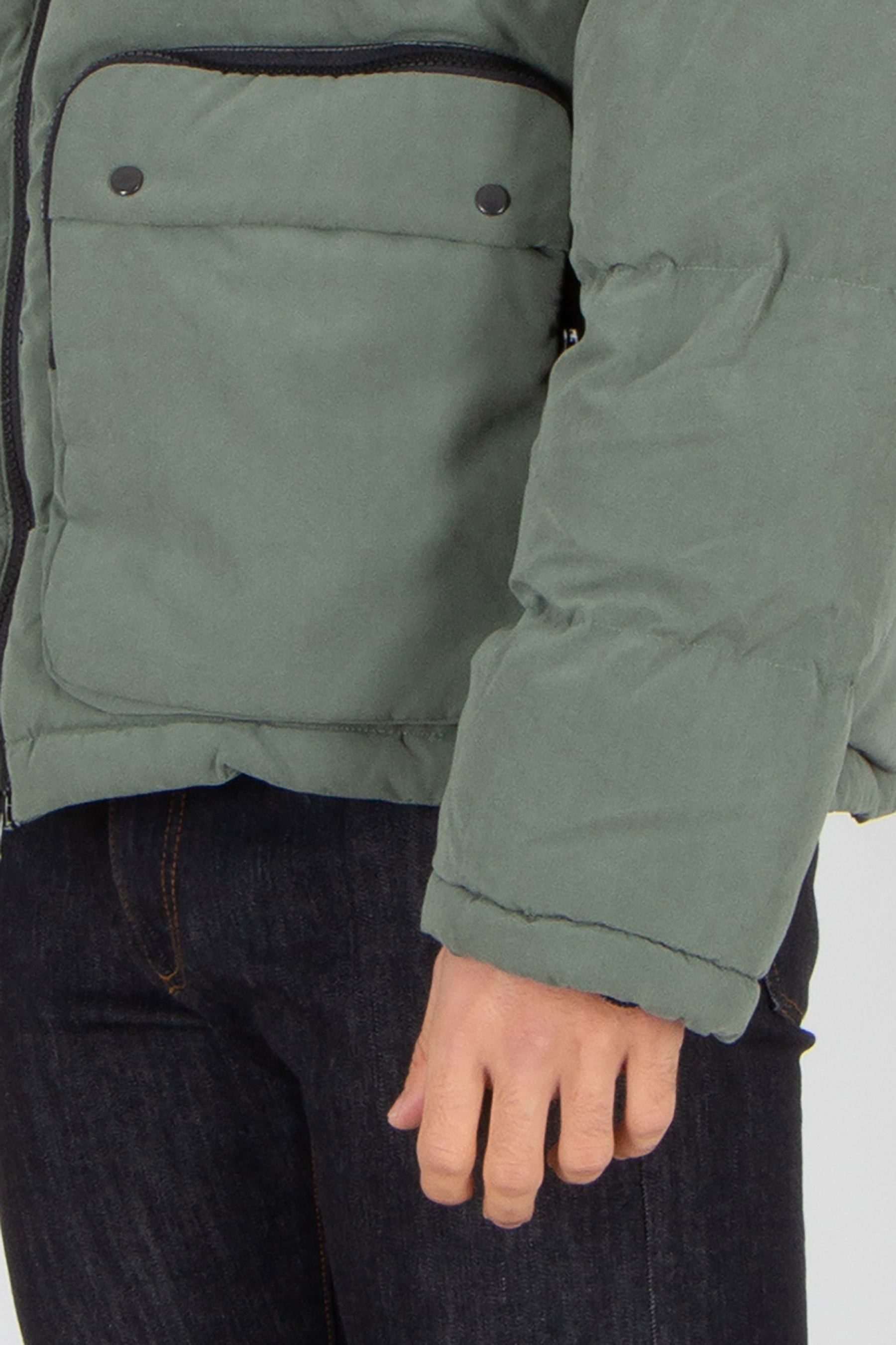 Mantel, Jacke, Langarm, Jeans, Person