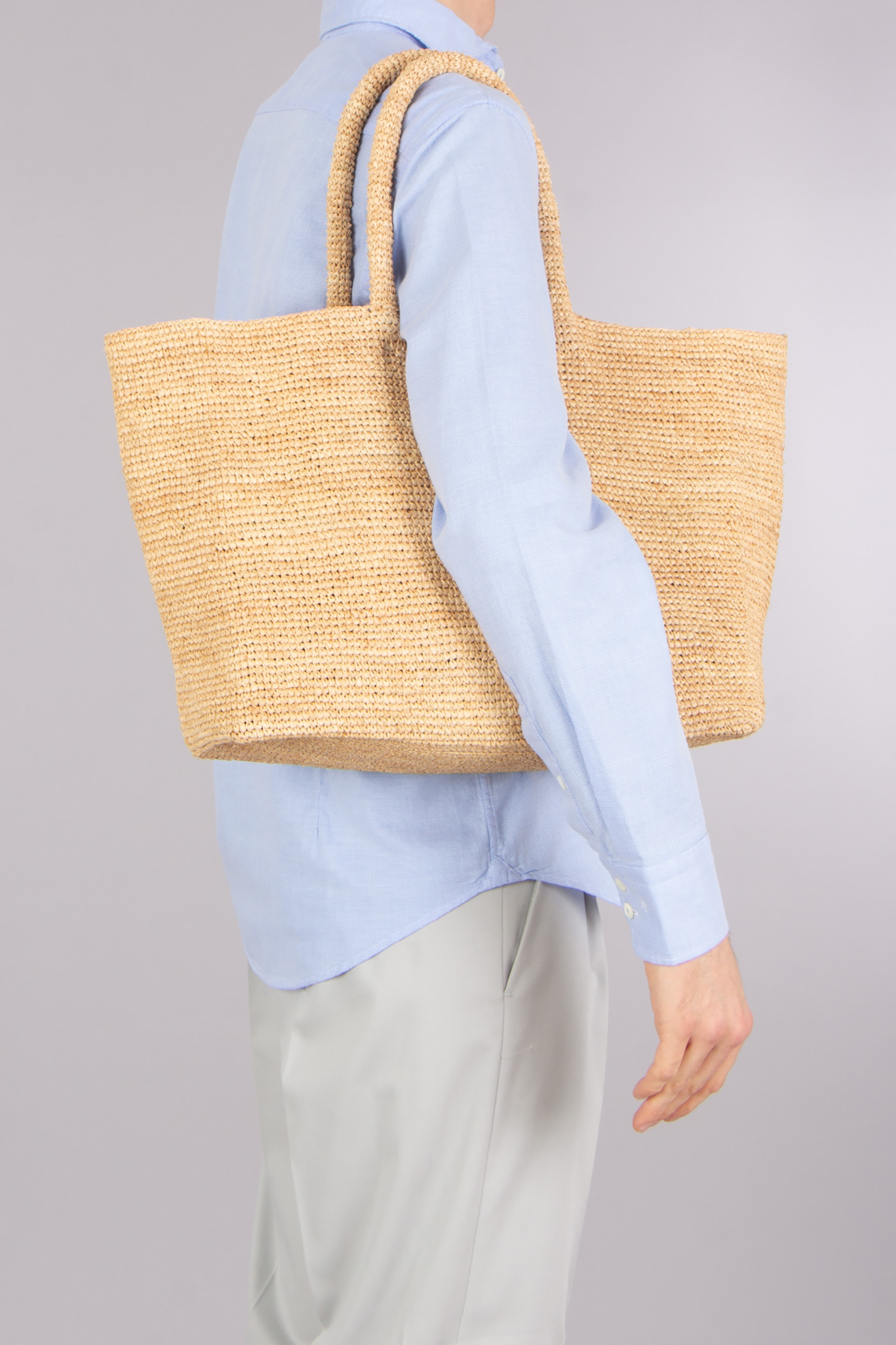 MC 2 SAINT BARTH Embroidered Essential Raffia Beach Bag MC 2 SAINT BARTH Embroidered Essential Raffia Beach Bag