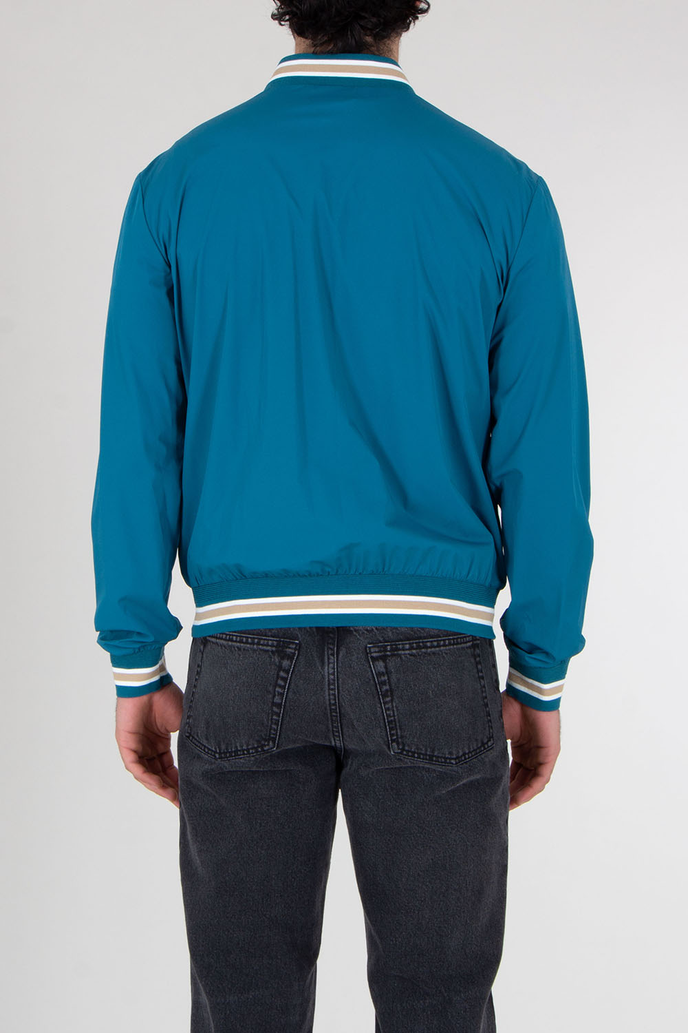 PAL ZILERI Regular Fit Nylon Bomber Jacket 