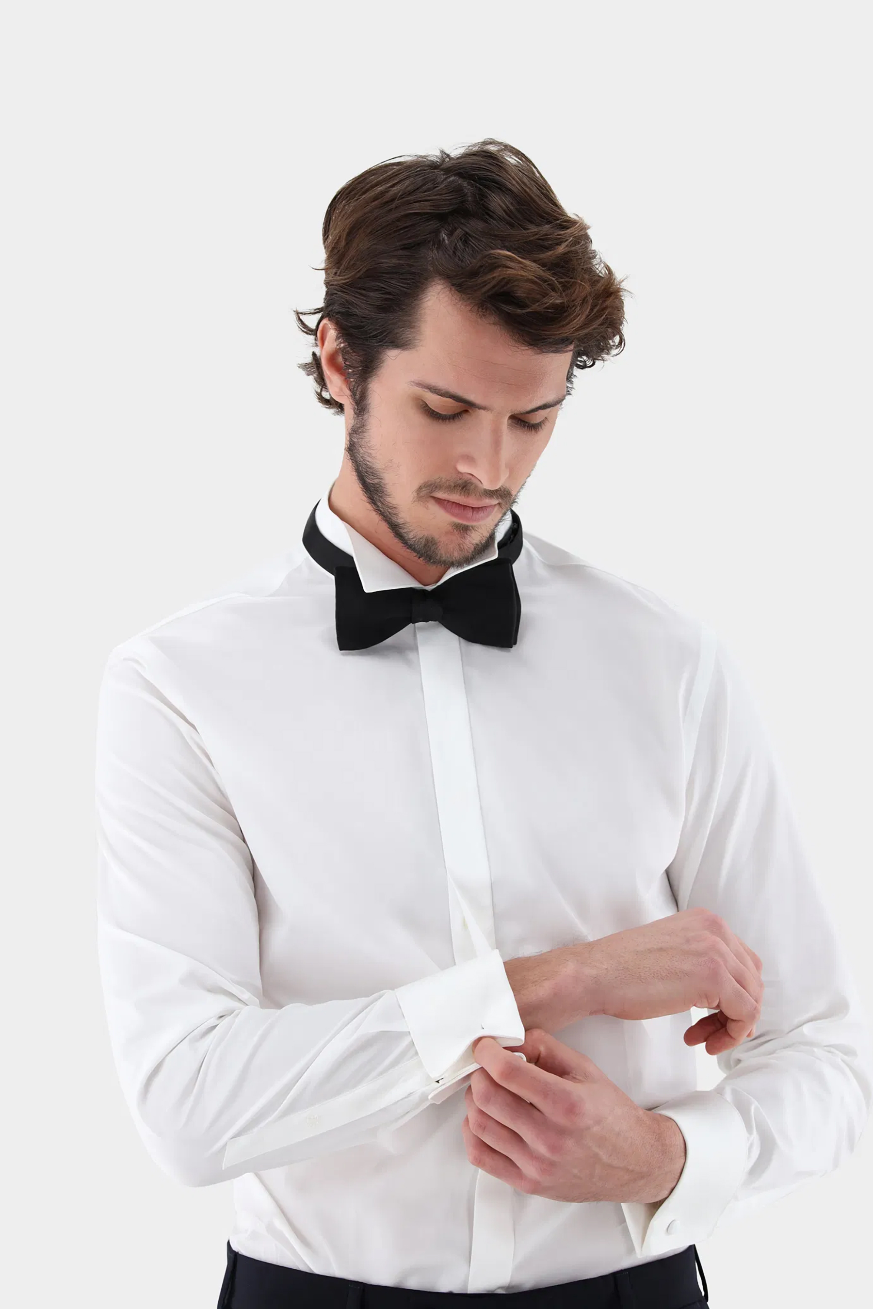 VAN LAACK Slim Fit Cotton Tuxedo Shirt Gala-DSF Hemd, Formelle Kleidung, Krawatte, Kleid, Hemd, Anzug