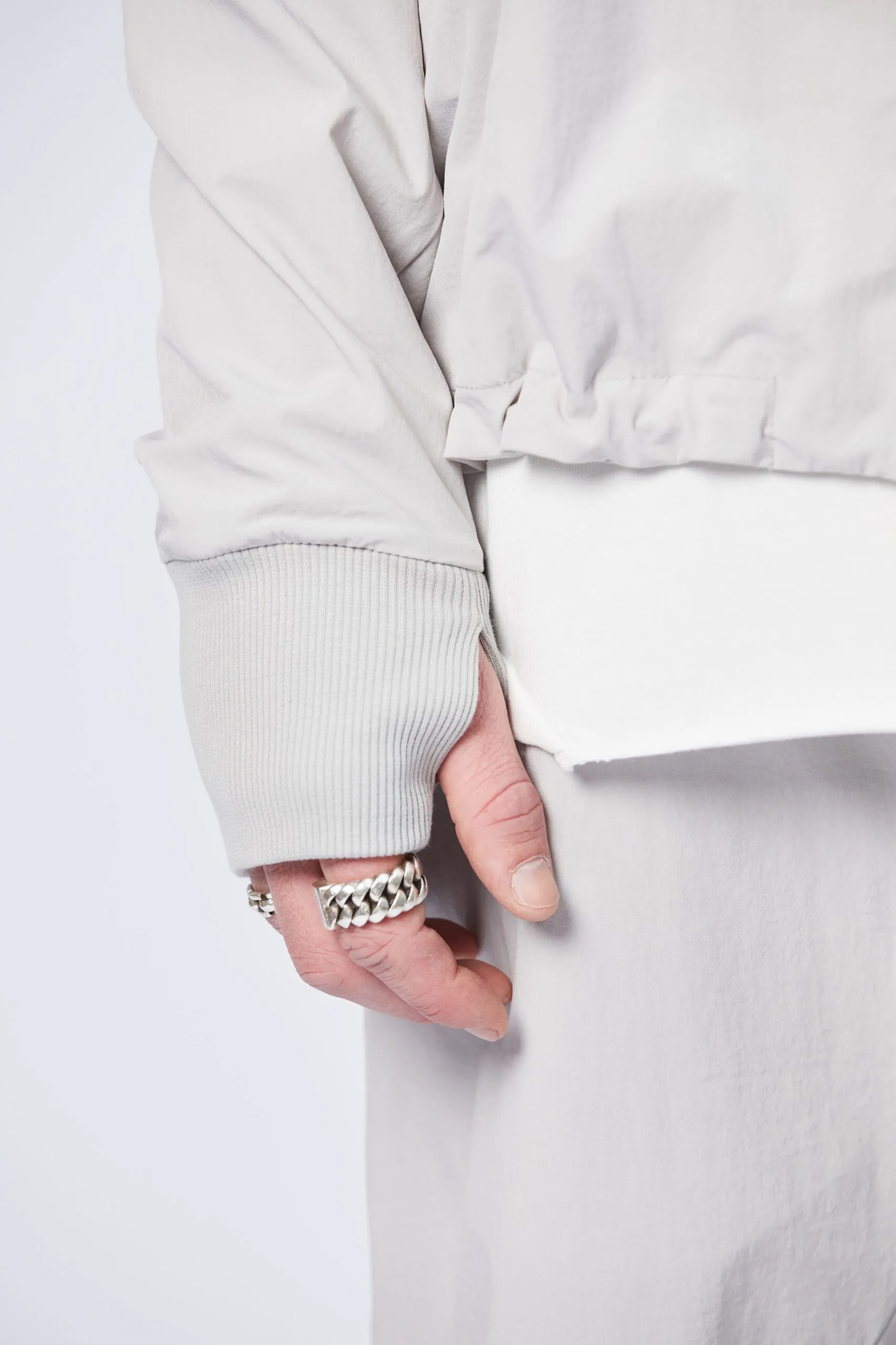 THOM KROM Nylon Stretch Bomber Jacket