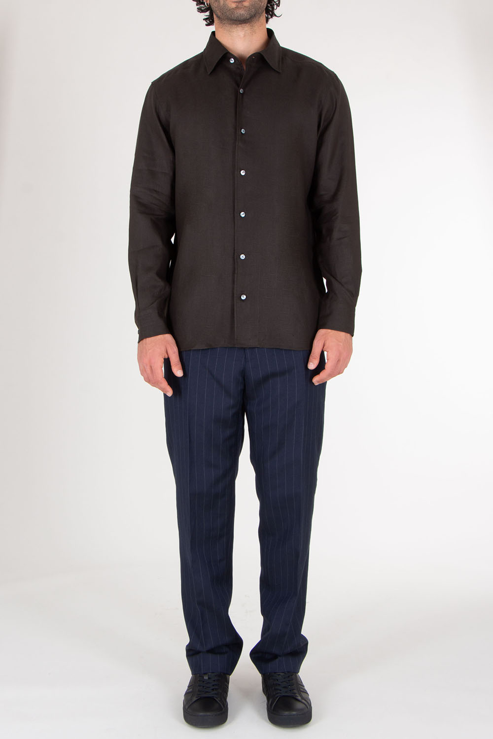 Zegna Regular Fit Oasi Lino Shirt