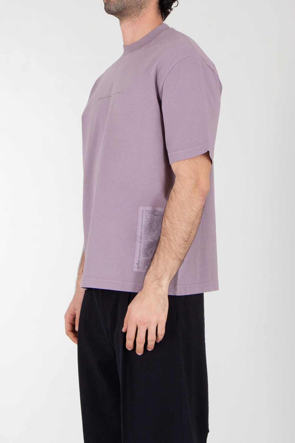 STONE ISLAND Relaxed Fit T-Shirt "Garment Dyed" Graphics Print
