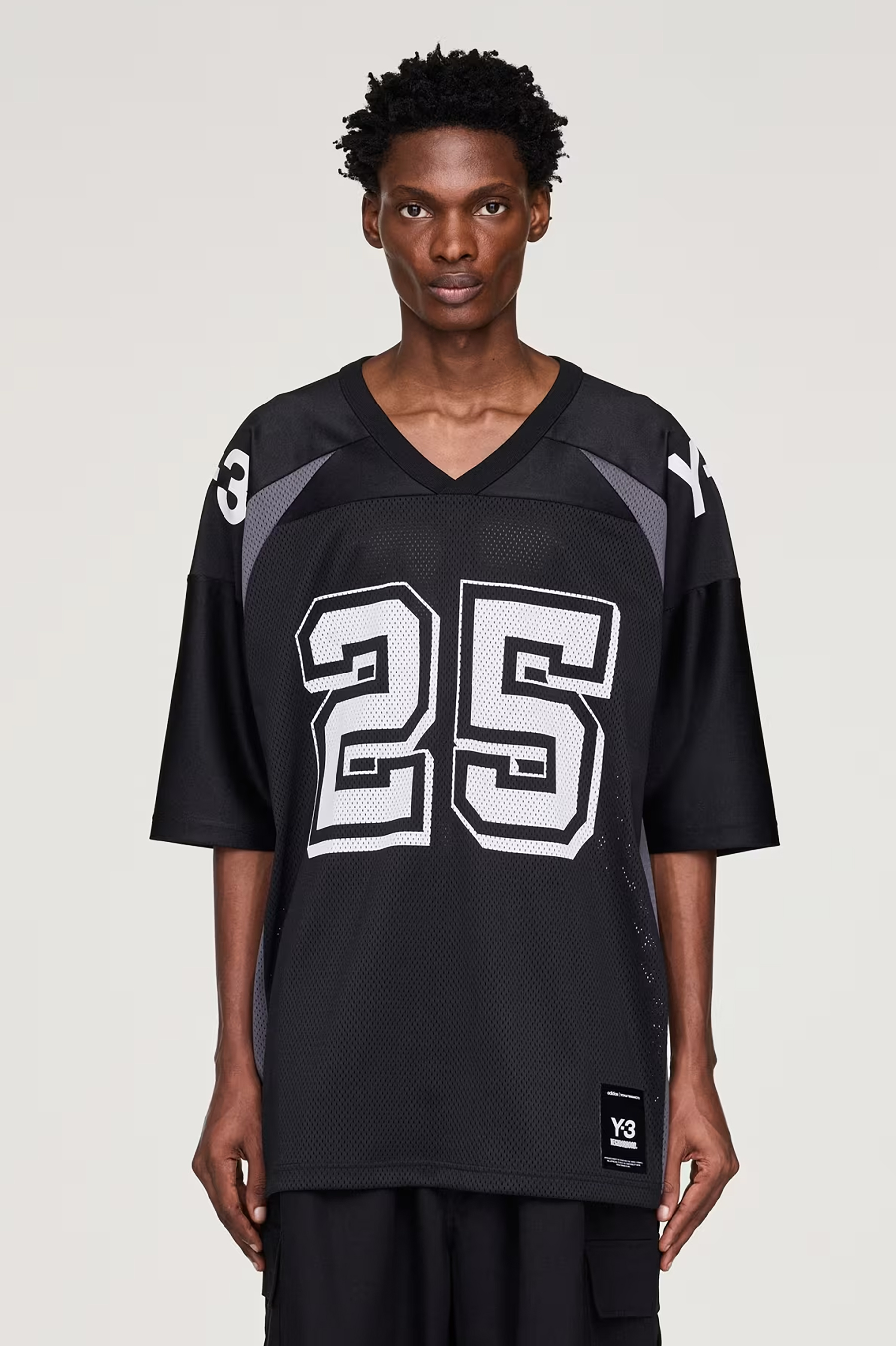 Y-3 x NEIGHBORHOOD Loose Fit Recycled Mesh Football Jersey Bekleidung, Hemd, Person, T-shirt
