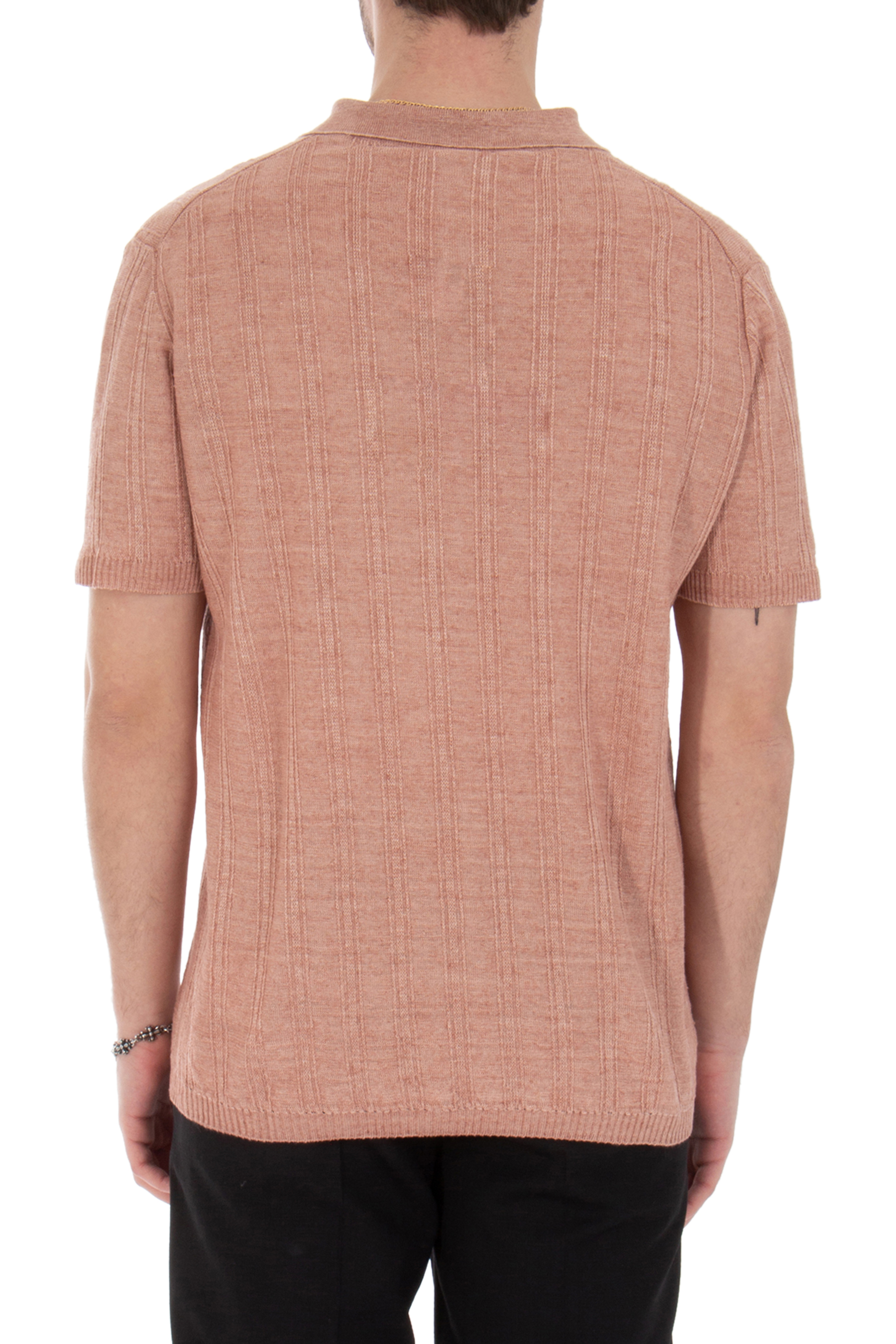 ASPESI Striped Linen Knit Polo ASPESI Striped Linen Knit Polo