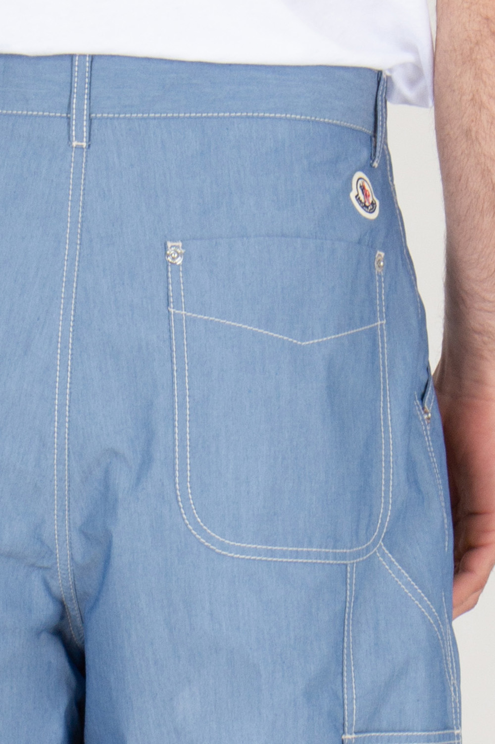 MONCLEAR Chambray Cargo Shorts