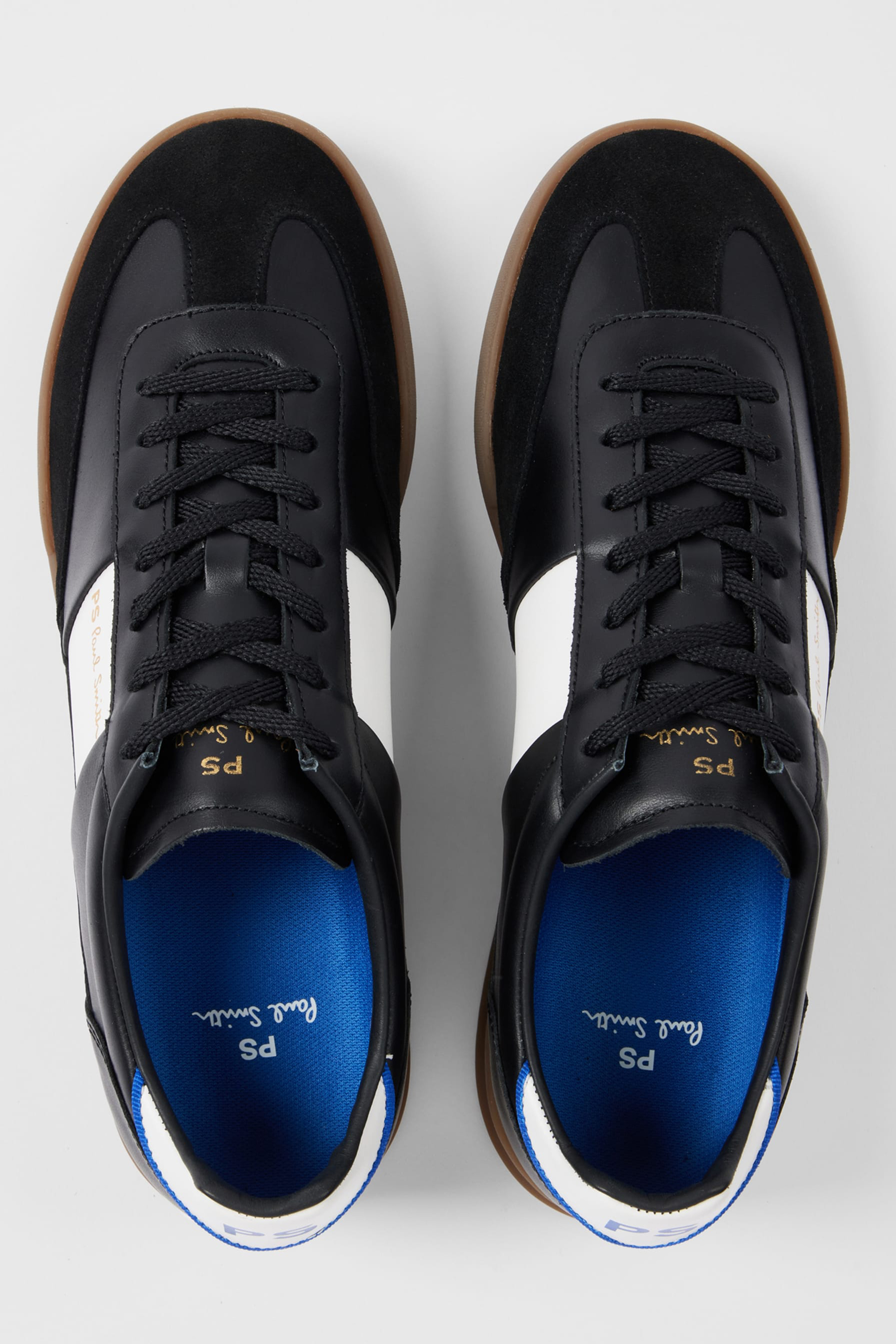 PAUL SMITH Leather & Suede Sneakers Dover Bekleidung, Schuhwerk, Schuh, Sneaker