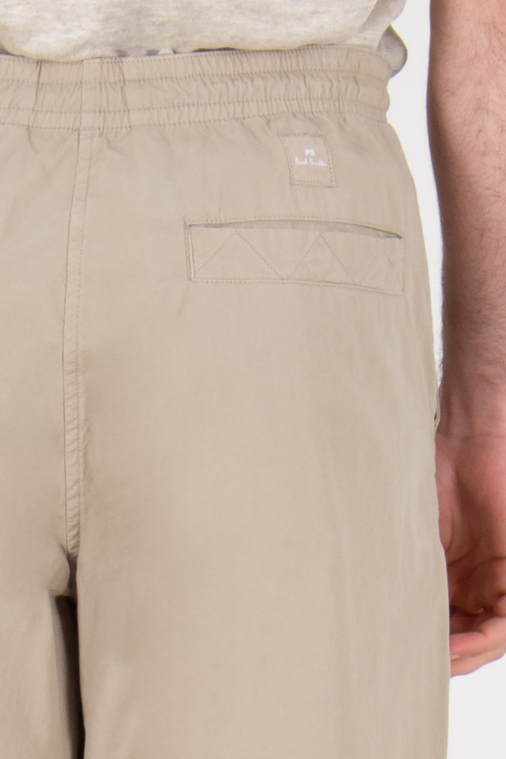 PAUL SMITH Regular Fit Organic Cotton Drawcord Trousers