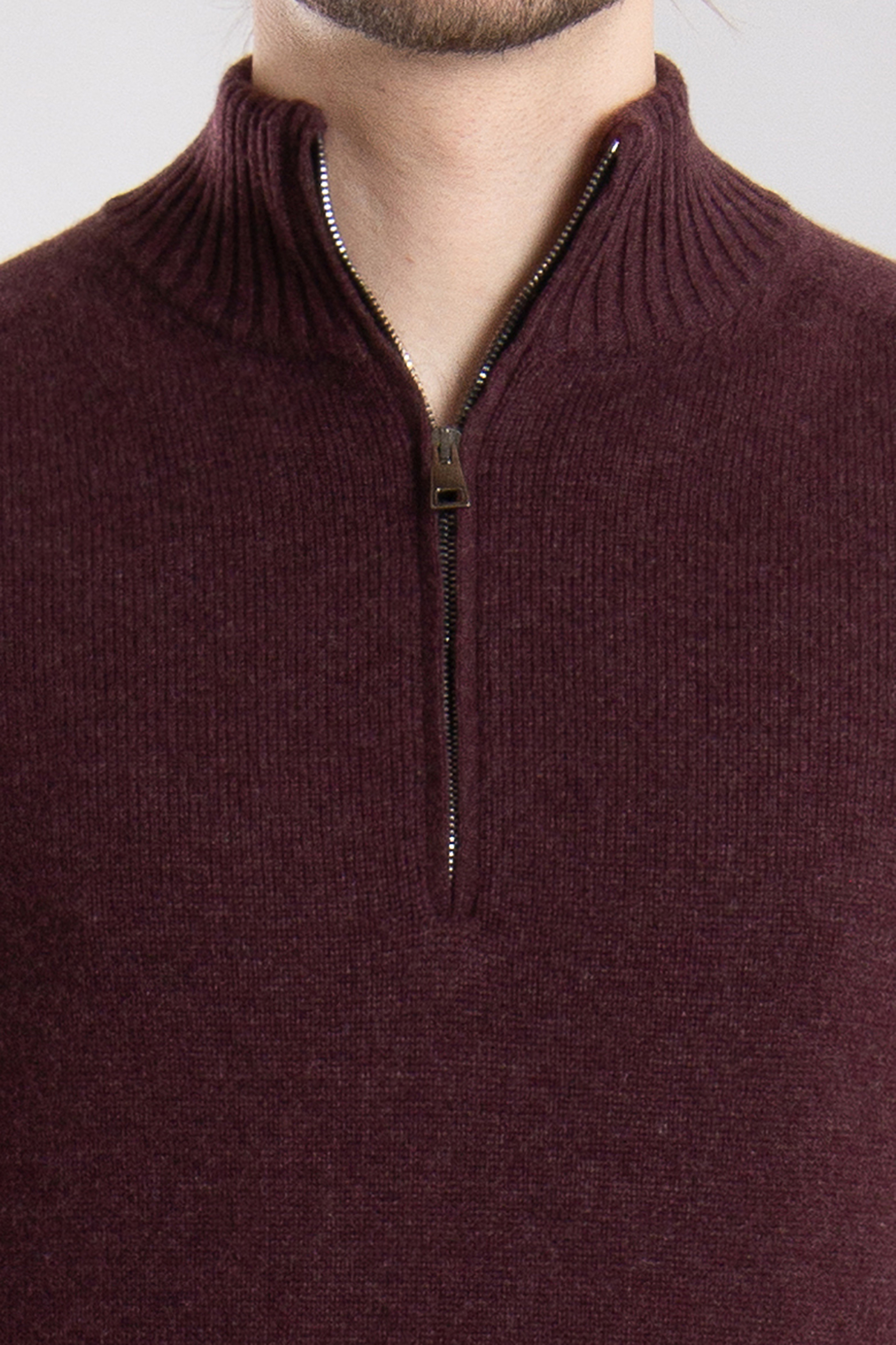 AIDA BARNI Cashmere Half-Zip Sweater AIDA BARNI Cashmere Half-Zip Sweater