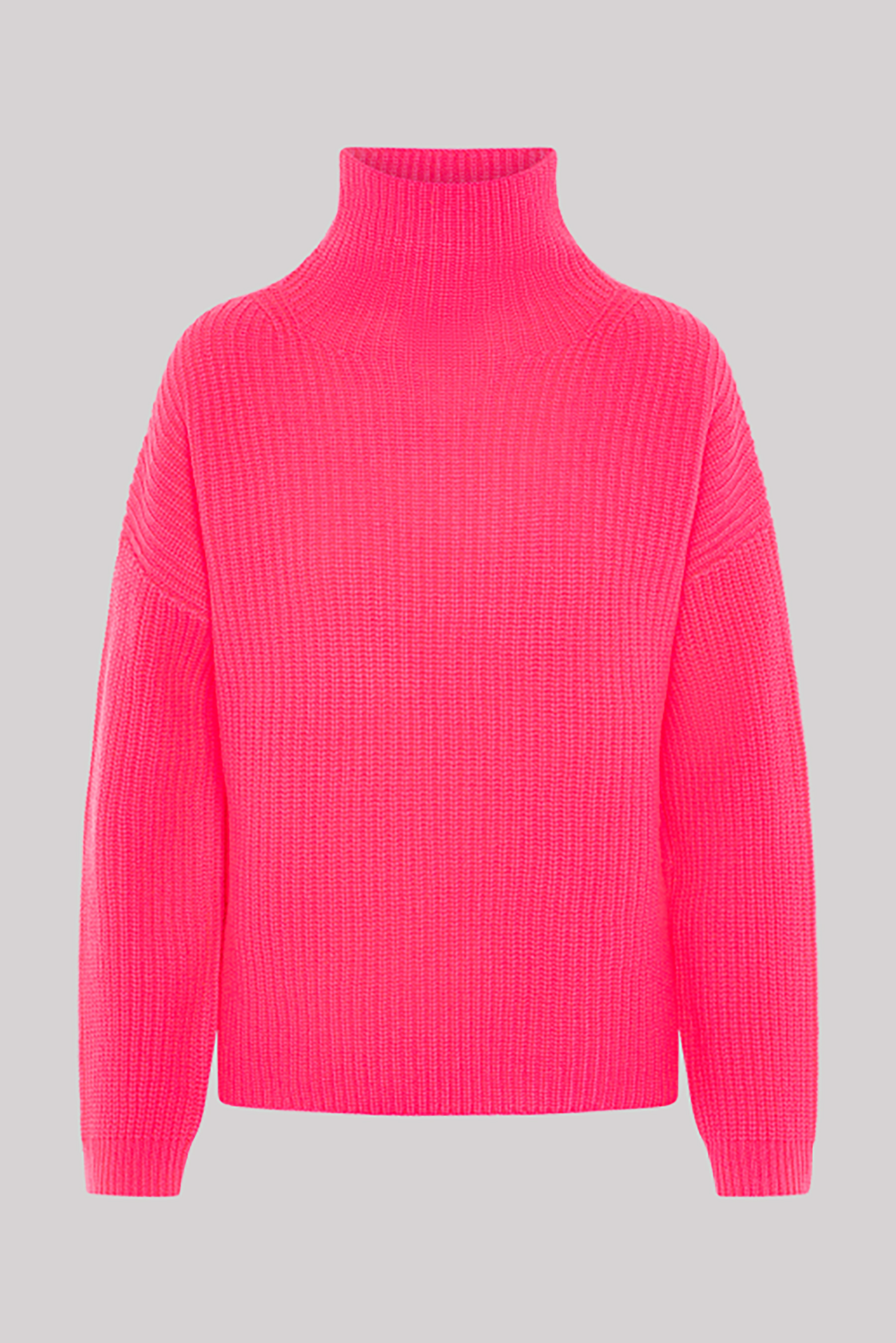 0039 ITALY Ribbed Cashmere-Wool Blend Mock Neck Sweater Lona