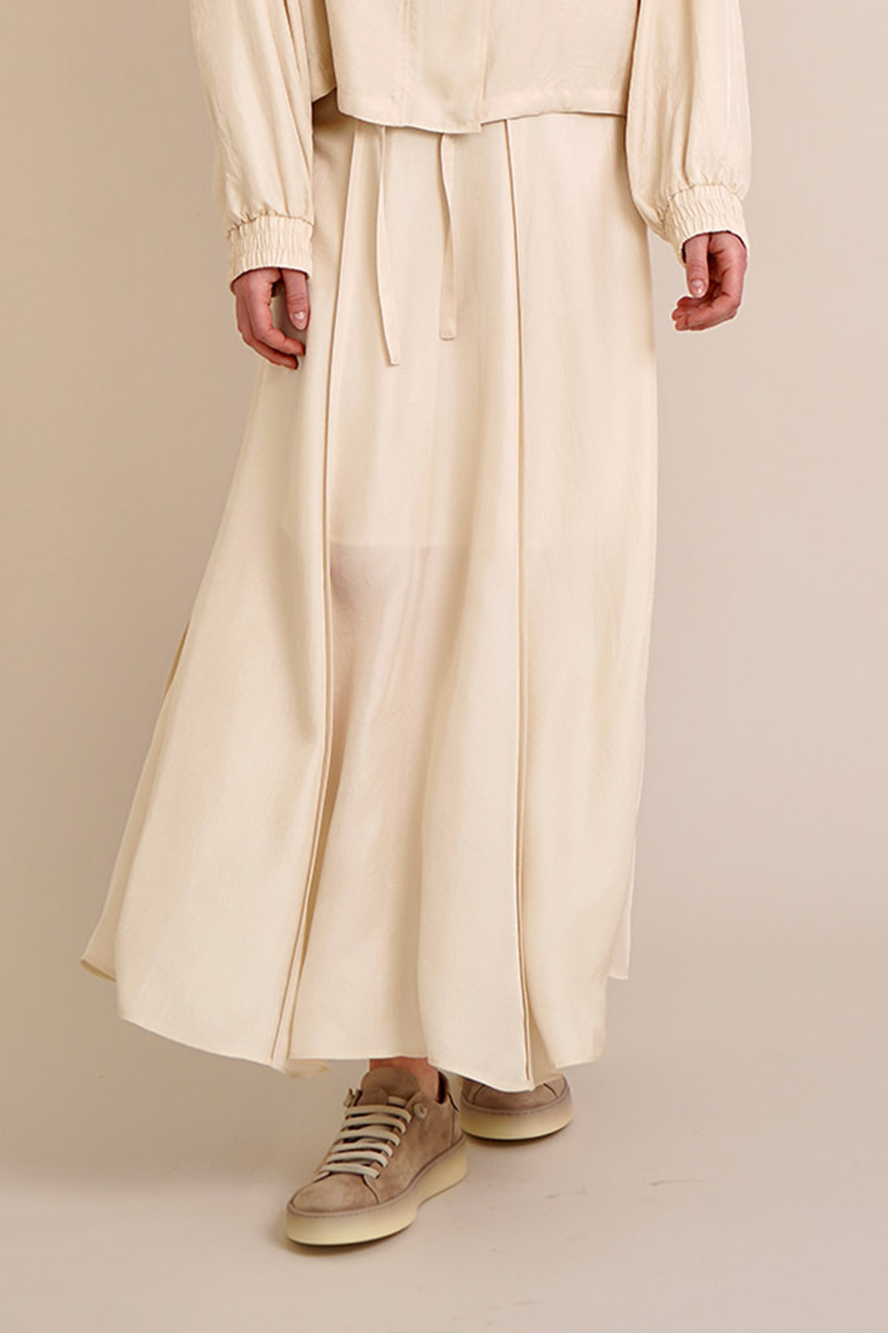 KIEFERMANN Wide Fit Technical Fabric Maxi Skirt Nirashana