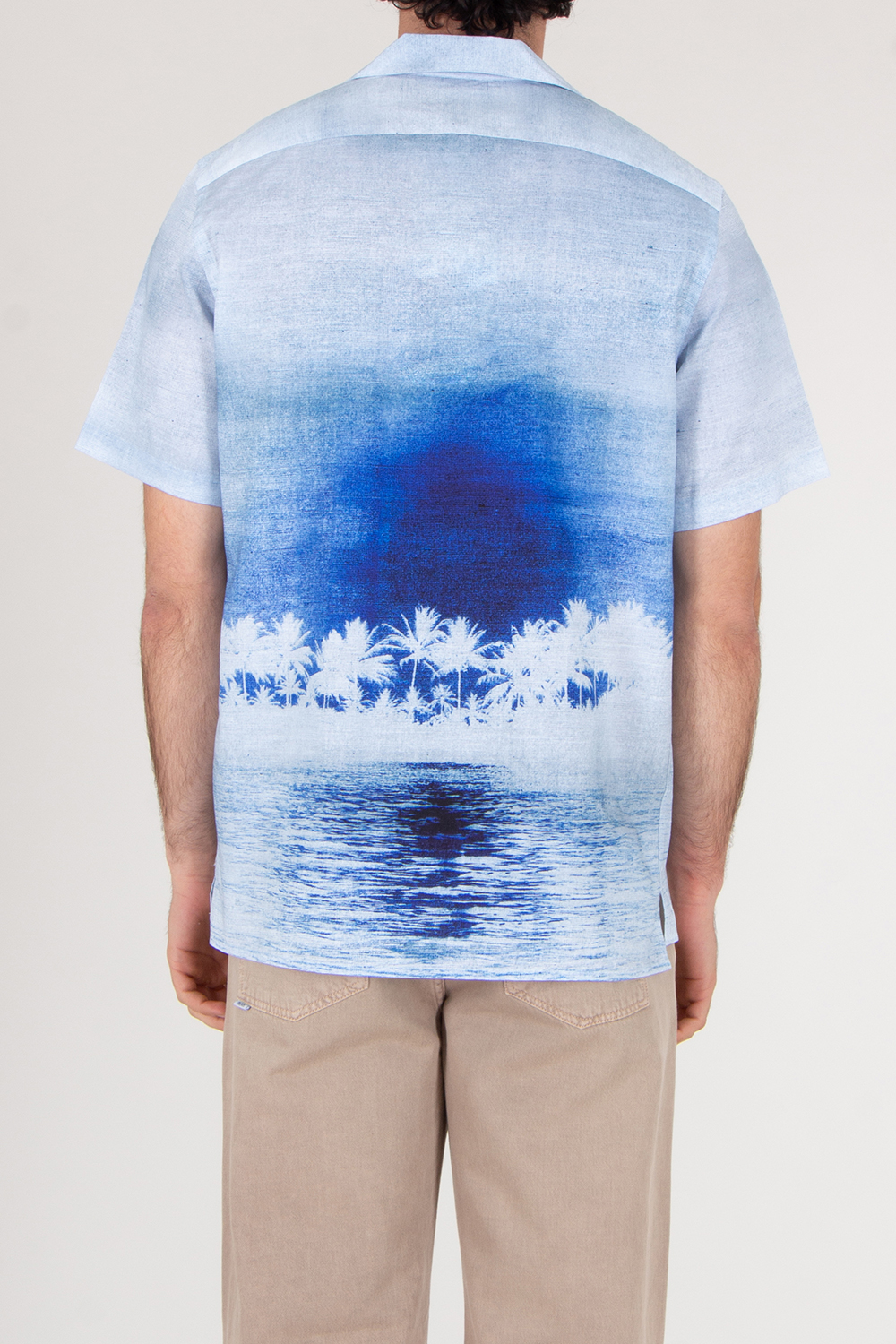 PAUL SMITH Relaxed Fit Short Sleeve Bowling Shirt