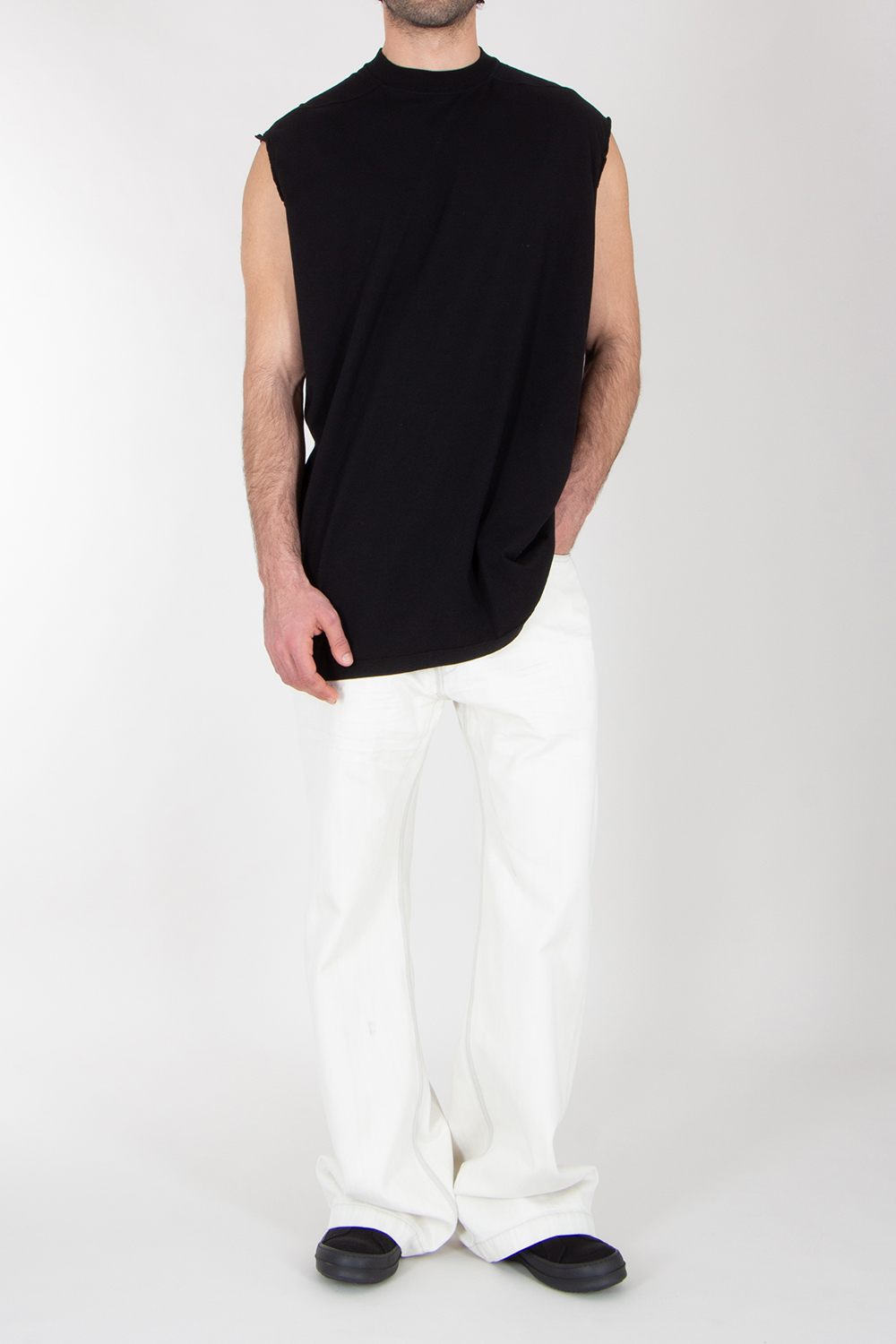 RICK OWENS DRKSHDW Relaxed Fit Sleeveless T-Shirt Tarp
