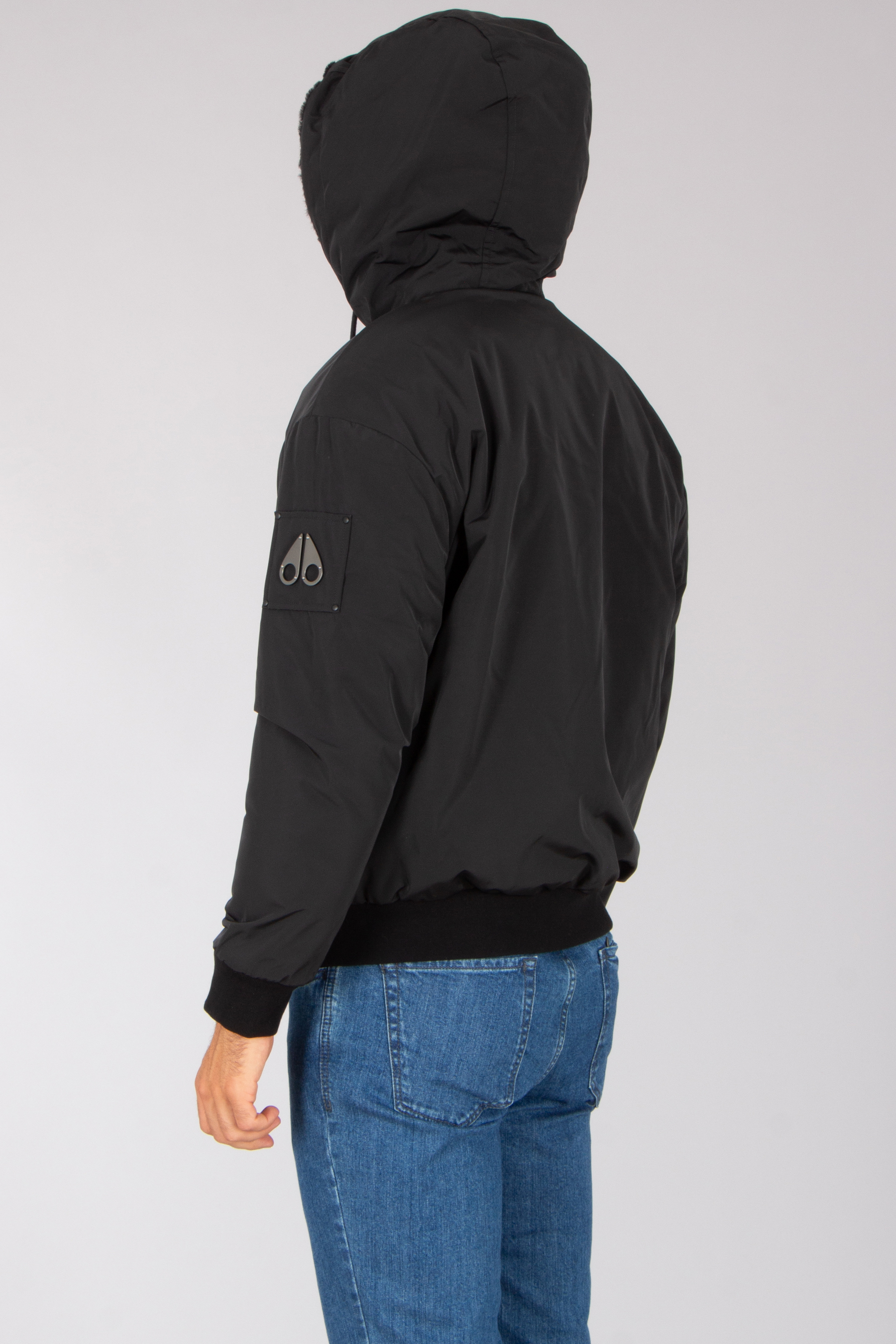 Mantel, Jacke, Kapuzenpulli, Kapuze, Person