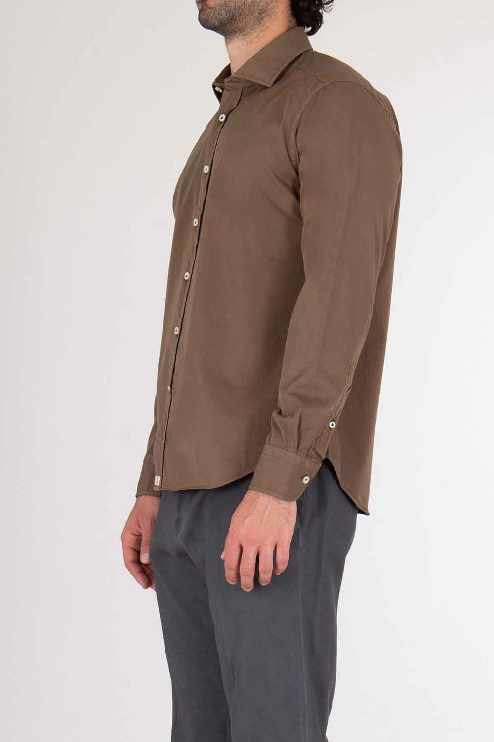 SONRISA Regular Fit Shark Collar Cotton Shirt