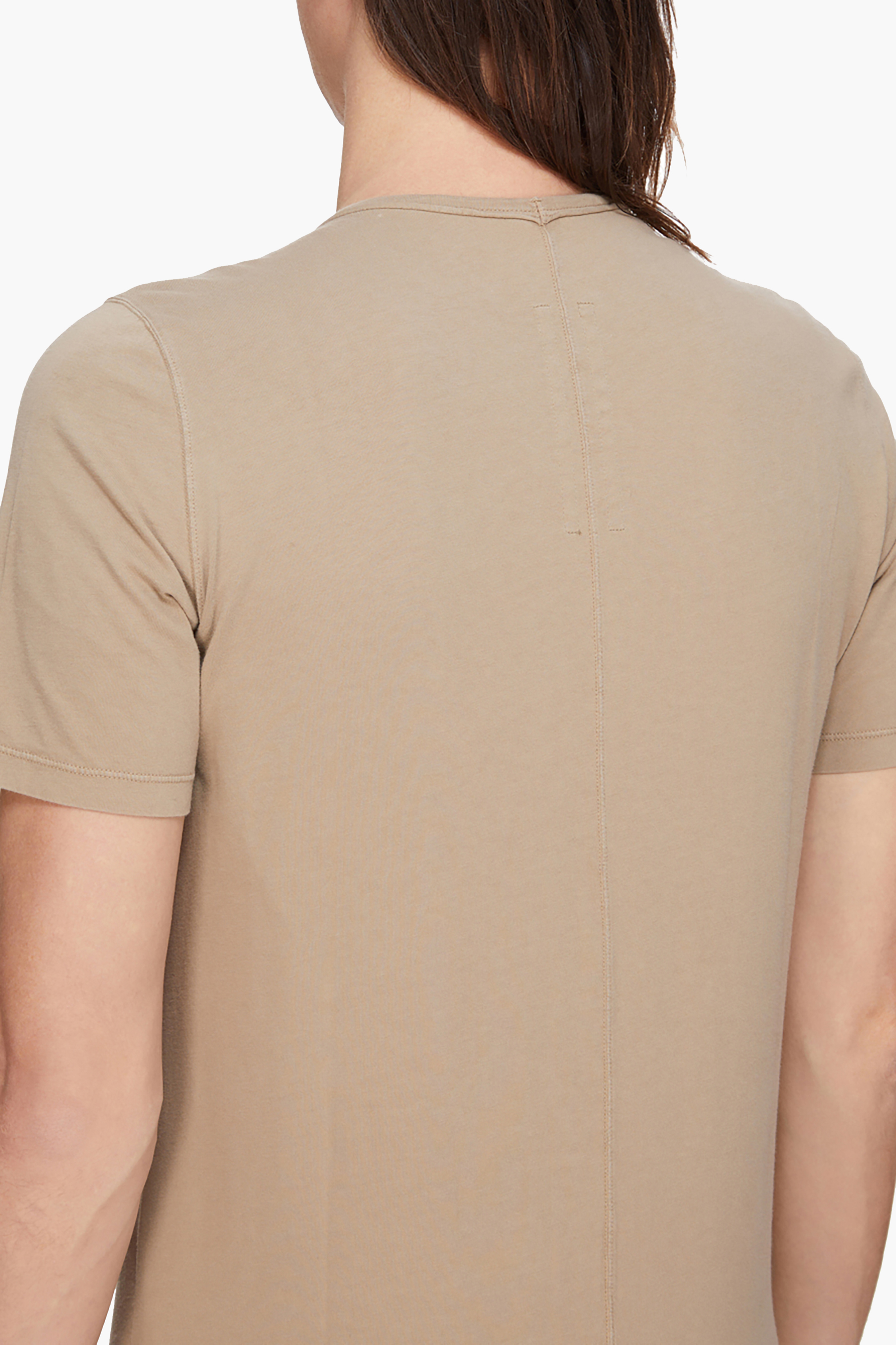 RICK OWENS DRKSHDW Regular Fit Printed Medium Weight Organic Cotton Jersey Level T-Shirt Dekoration für Zuhause, Leinen, T-shirt, Person, Khaki
