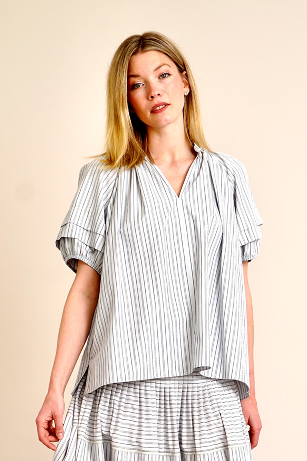 PAUL SMITH Layered Sleeve Striped Top