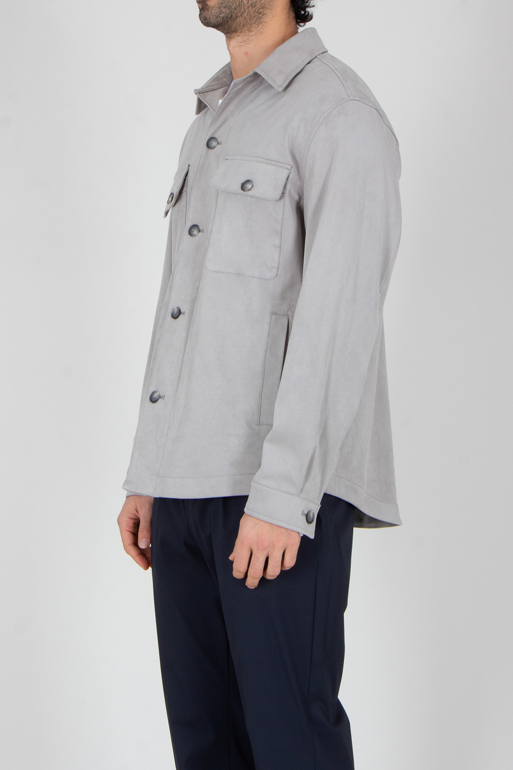 Mantel, Hemd, Langarm, Mann, Person