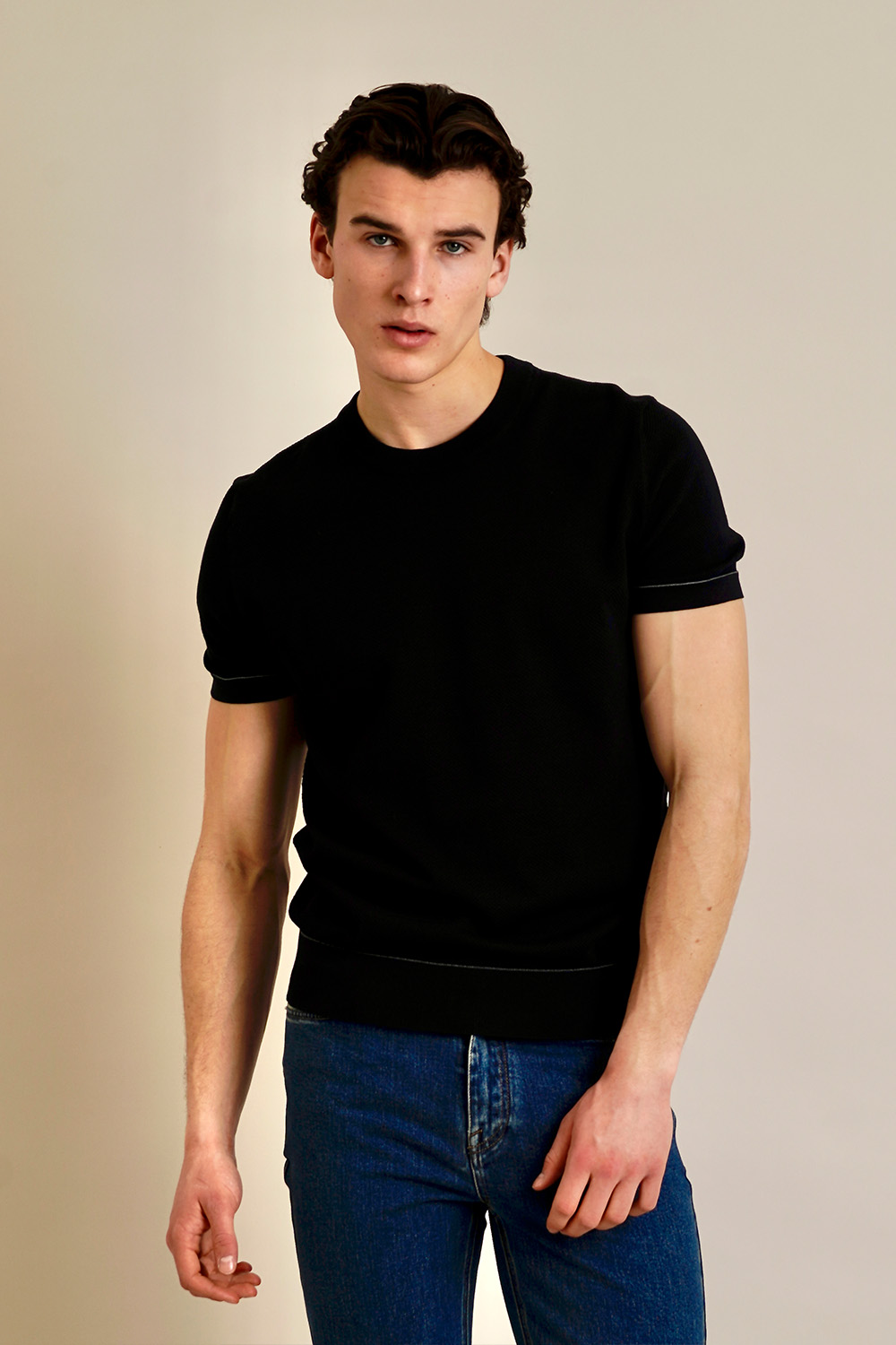 BRIONI Regular Fit Sea Island Cotton Piqué T-Shirt