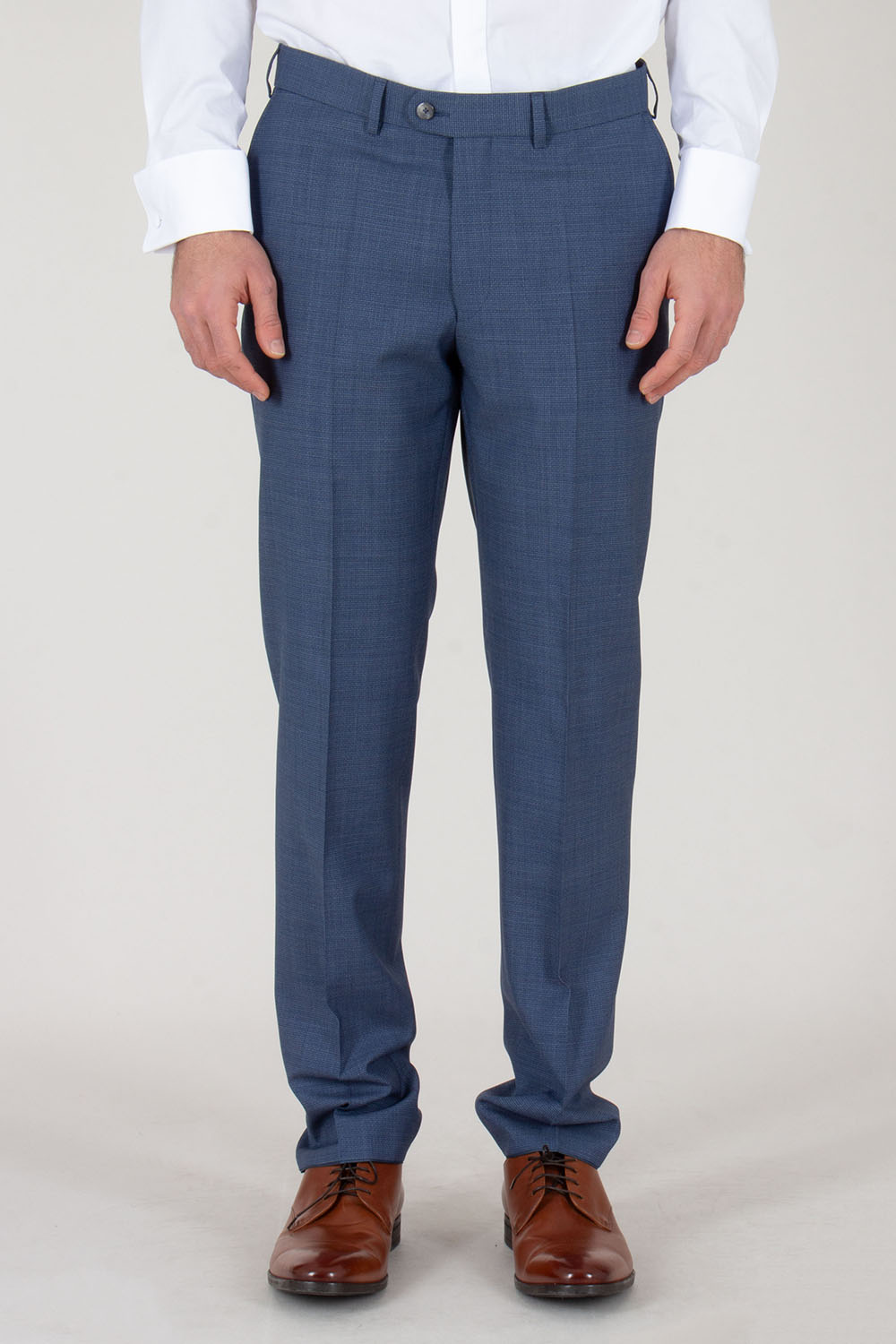 DRESSLER Regular Fit Natural Bi-Stretch Virgin Wool Suit Sean