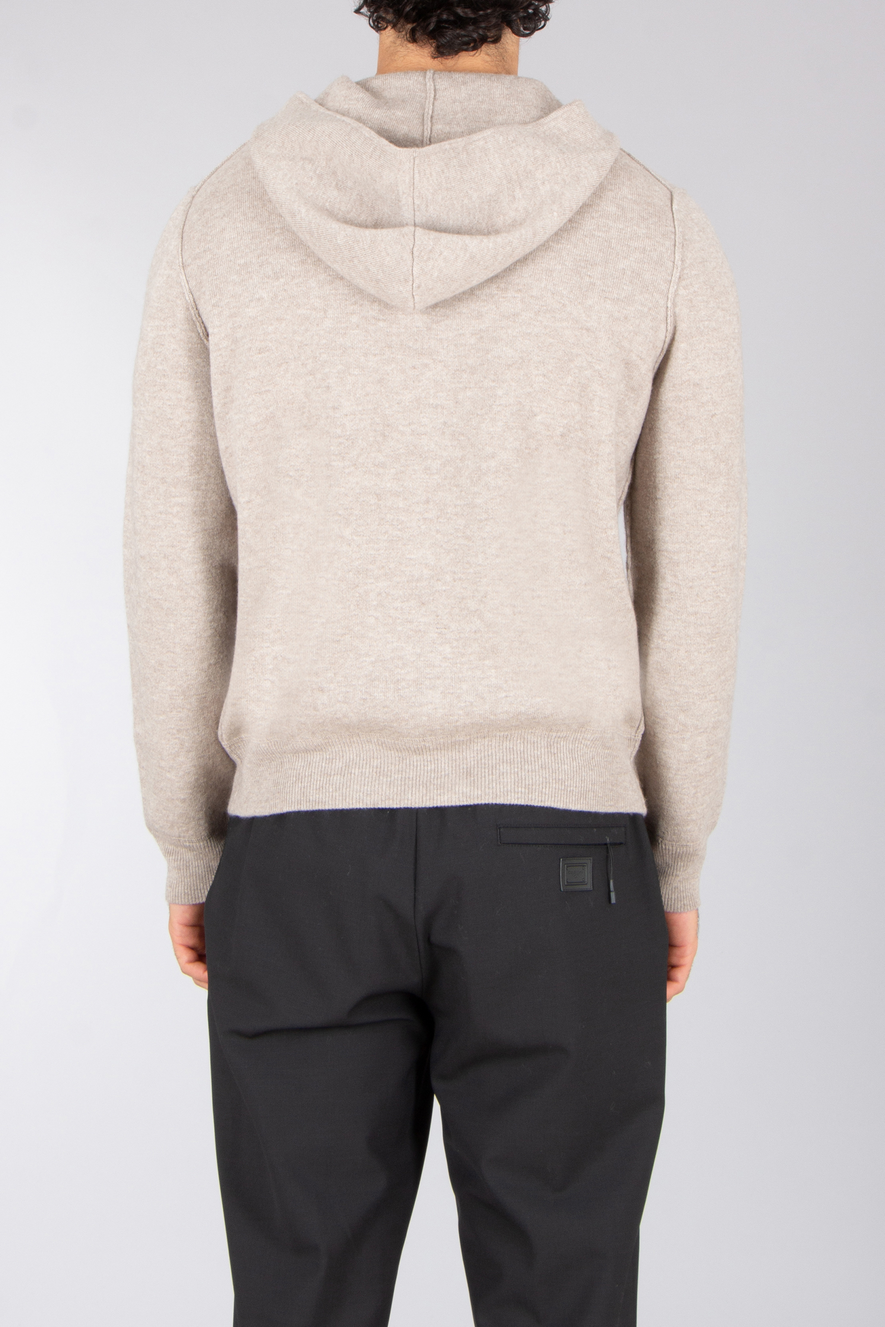ALLUDE Regular Fit Ribbed Virgin Wool-Cashmere Blend Knit Hoodie Strickwaren, Pullover, Sweatshirt, Kapuzenpulli, Kapuze