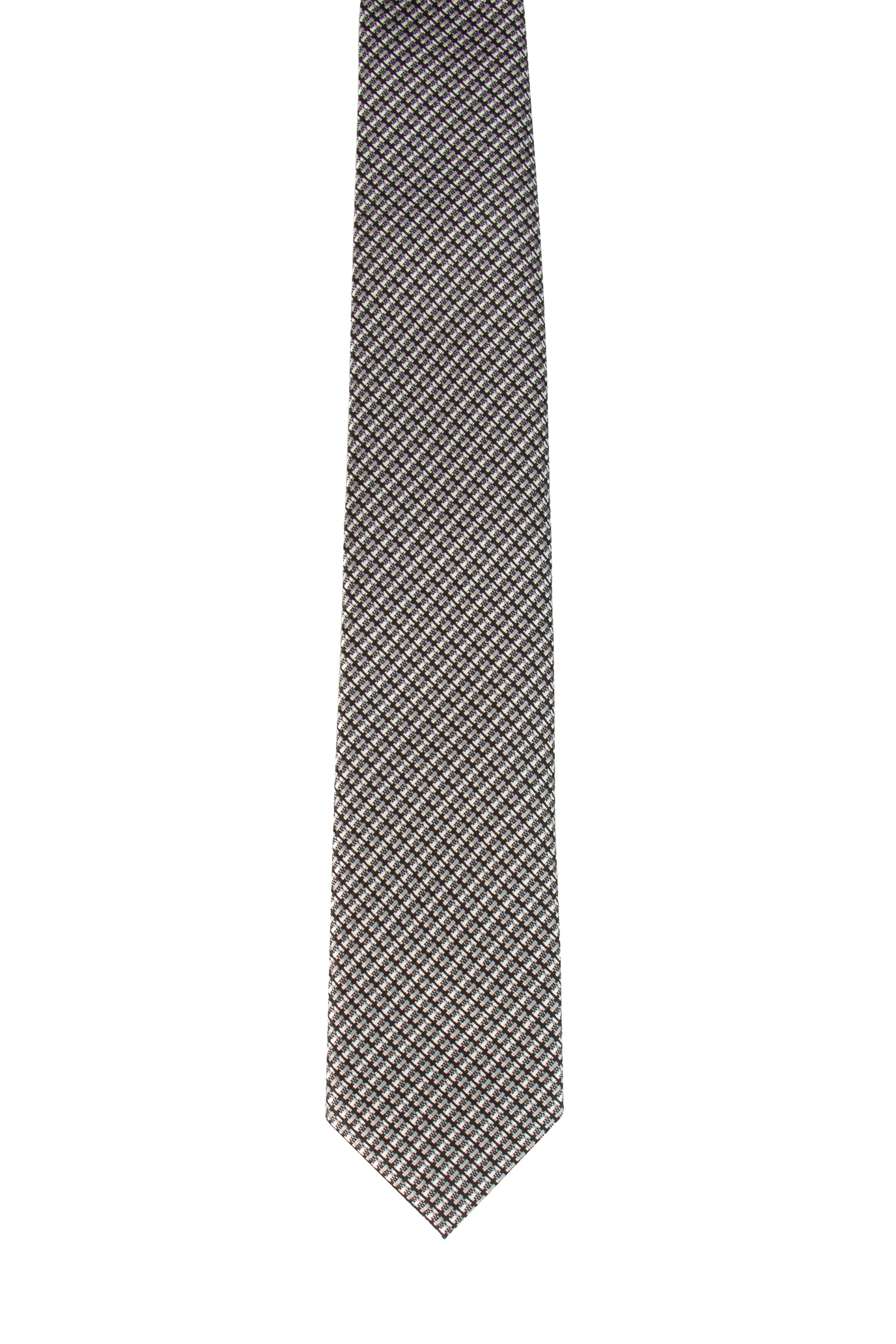 TOM FORD Checked Jacquard Silk Tie
