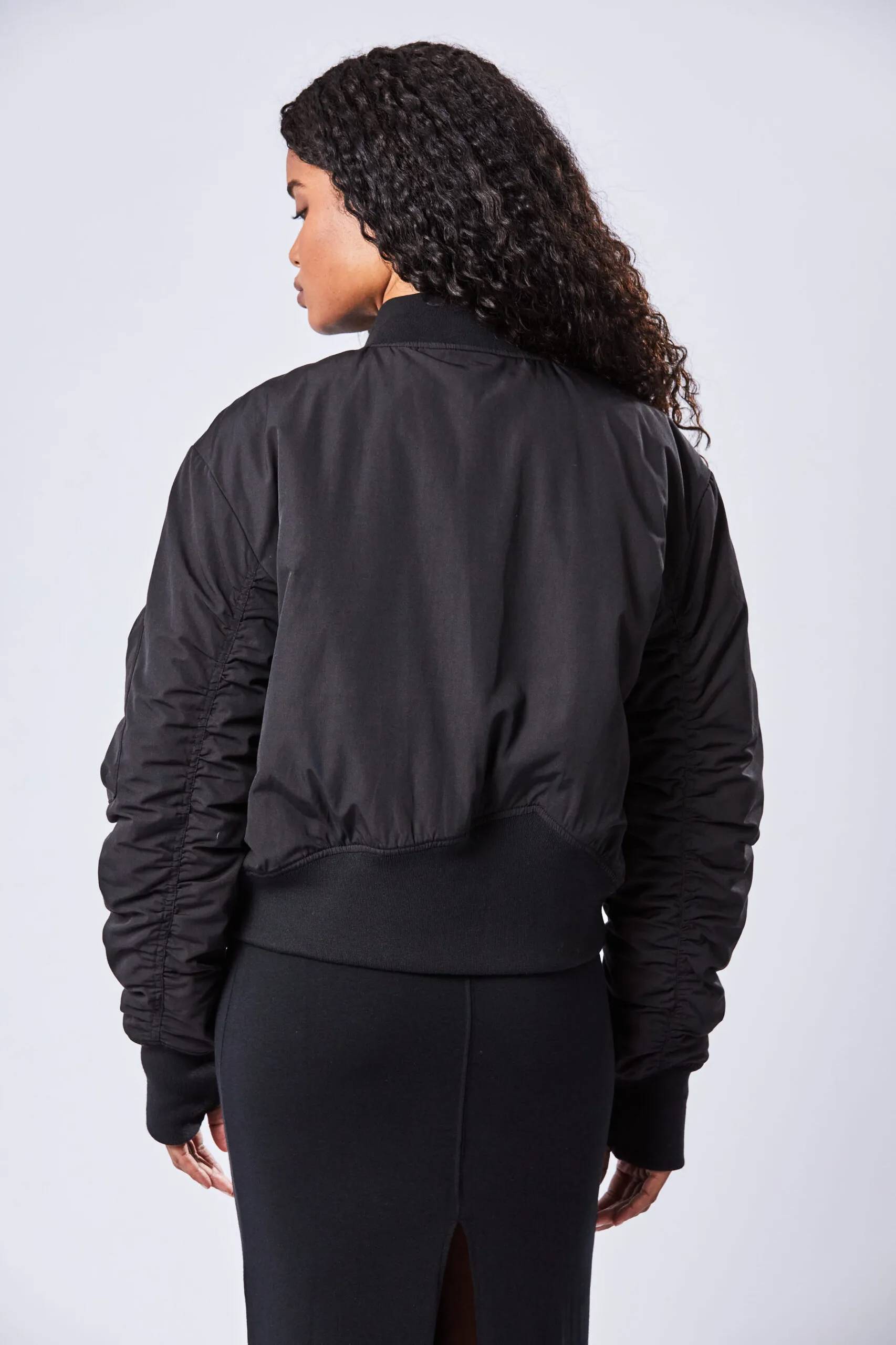 THOM KROM Padded Cotton Blend Bomber Jacket THOM KROM Padded Cotton Blend Bomber Jacket