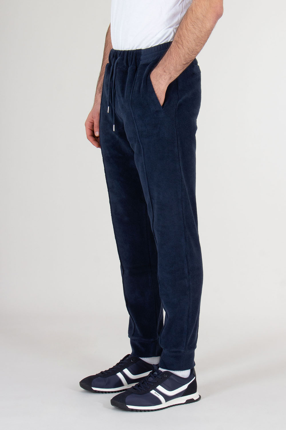 AURÉLIEN Cotton Blend Terry Sweat Pants