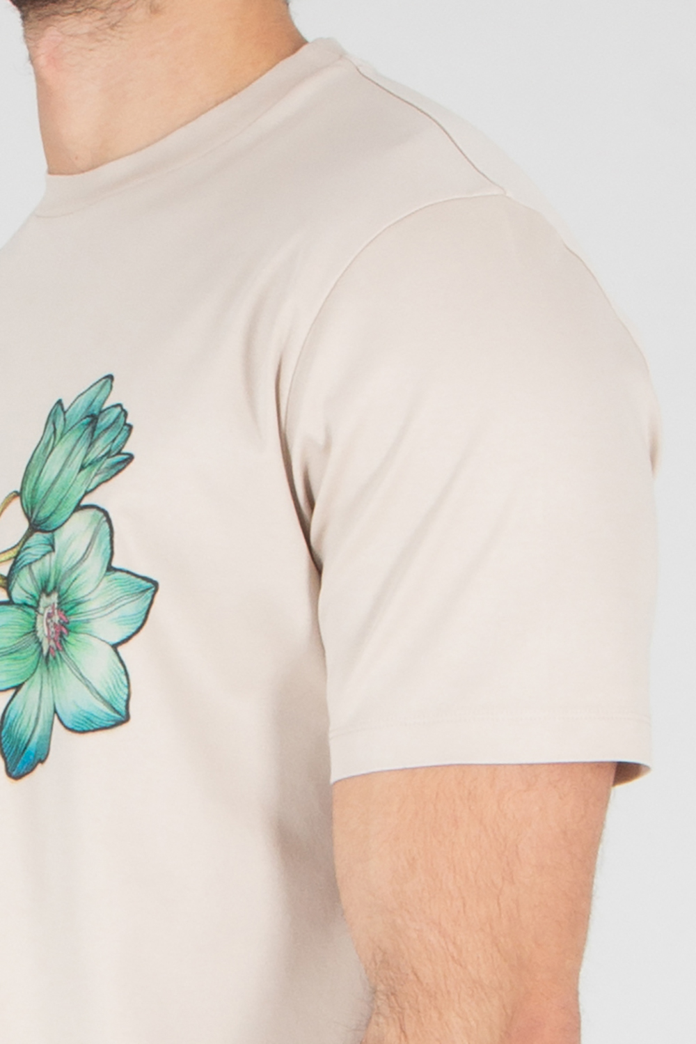 PAUL SMITH Regular Fit Flower Print Cotton Jersey T-Shirt