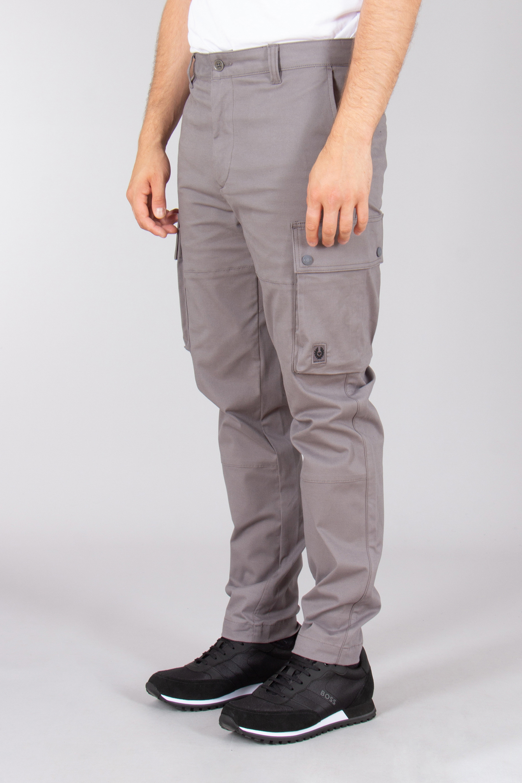 BELSTAFF Regular Fit Cotton Stretch Route Cargo Pants Bekleidung, Hosen, Person