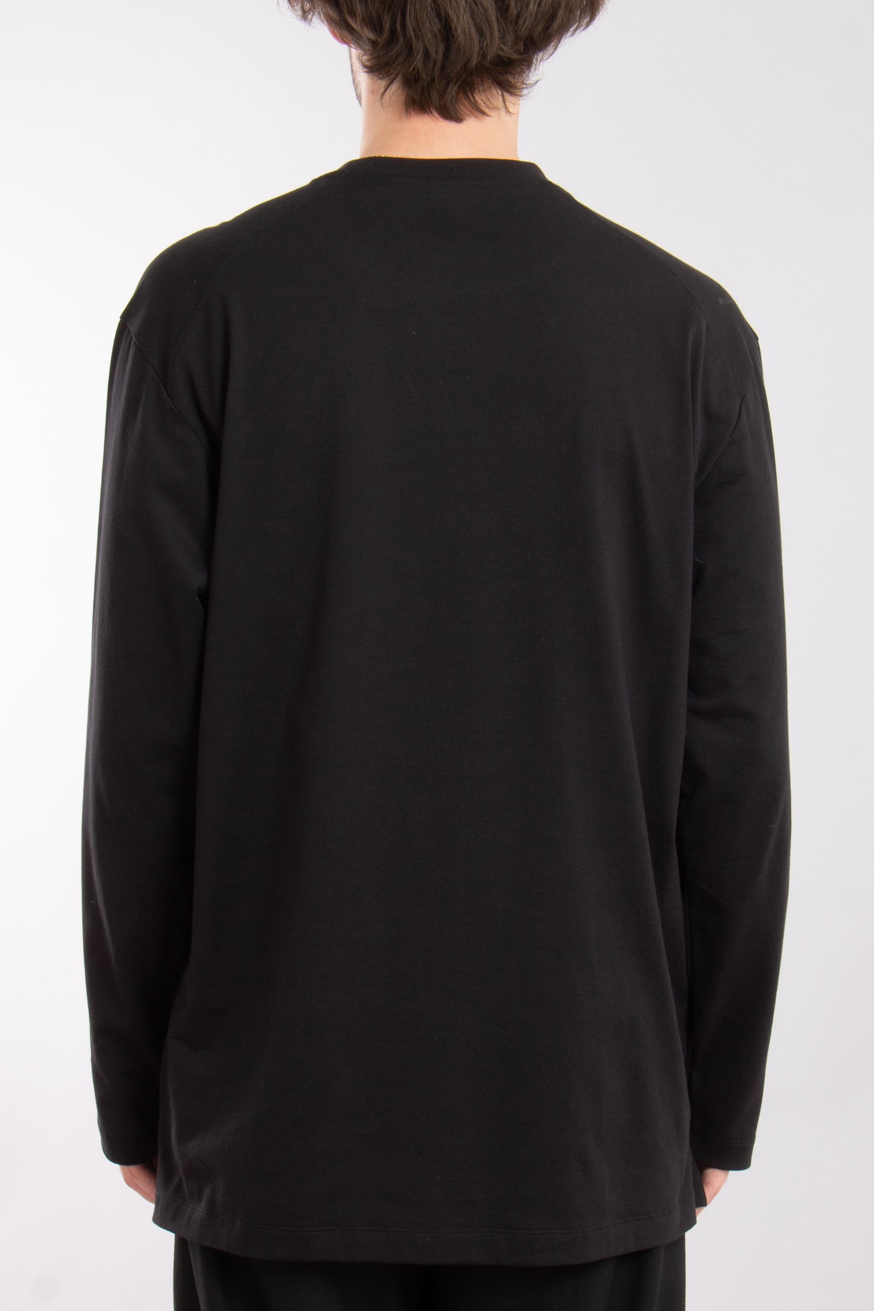 Y-3 Grahic Cotton Jersey Long Sleeve T-Shirt