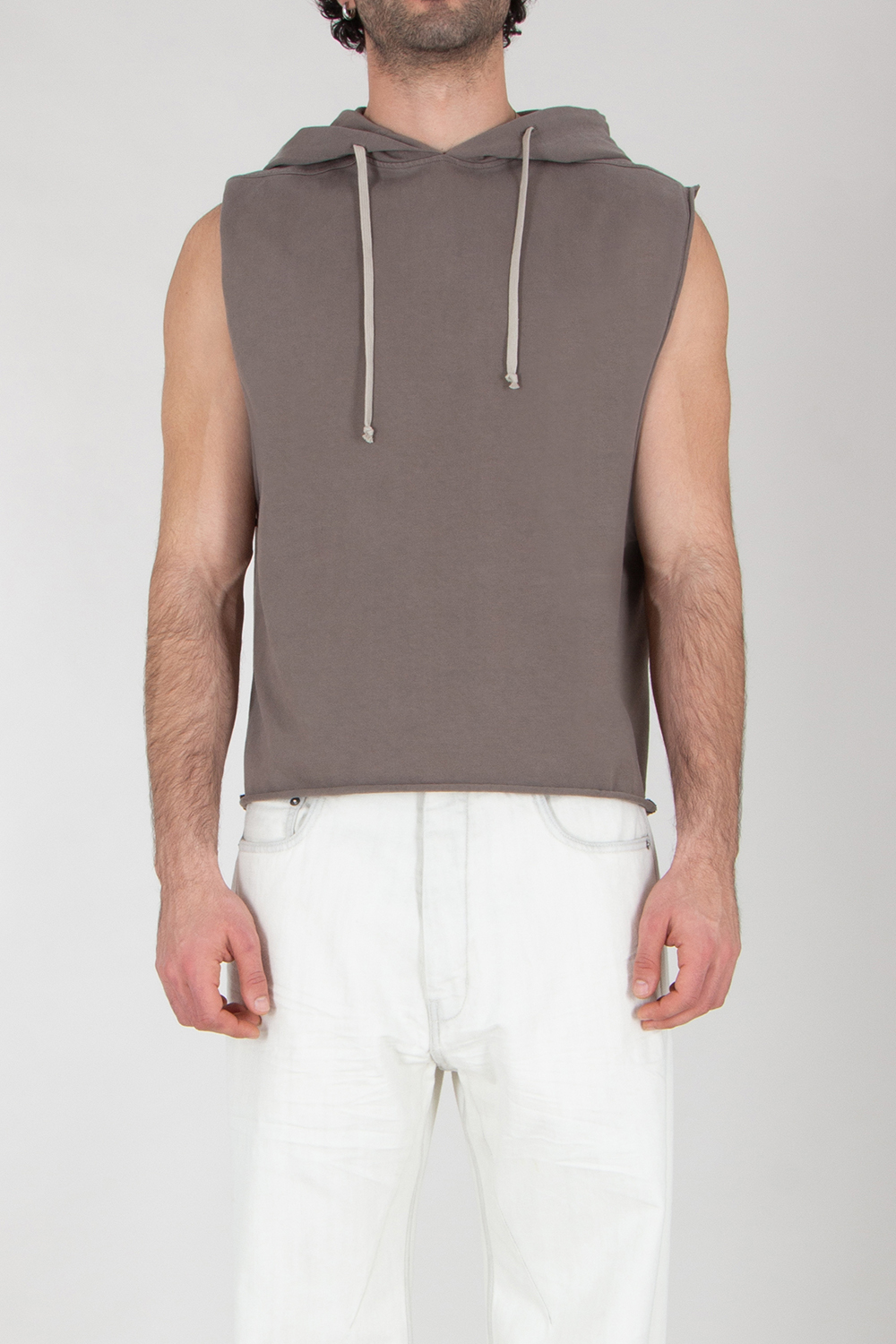 RICK OWENS DRKSHDW Relaxed Fit Sleeveless Hooded Tunic 