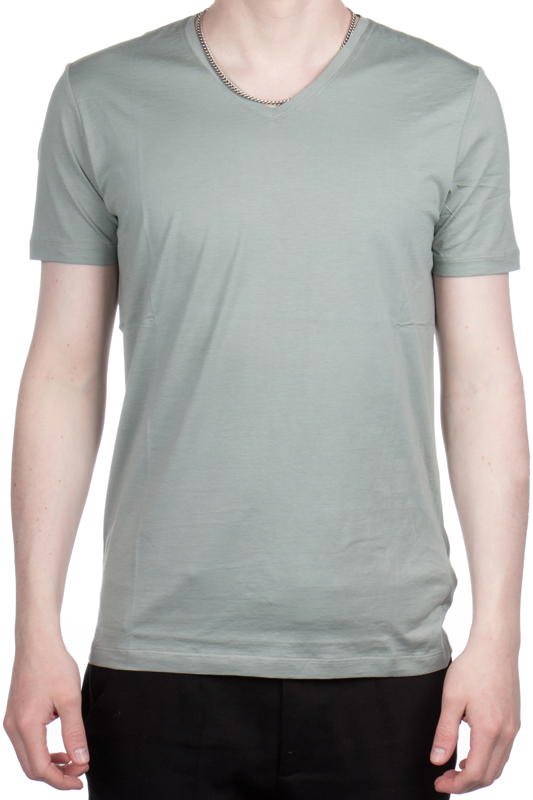 TRUSTED HANDWORK Supima V-Neck T-Shirt Boston