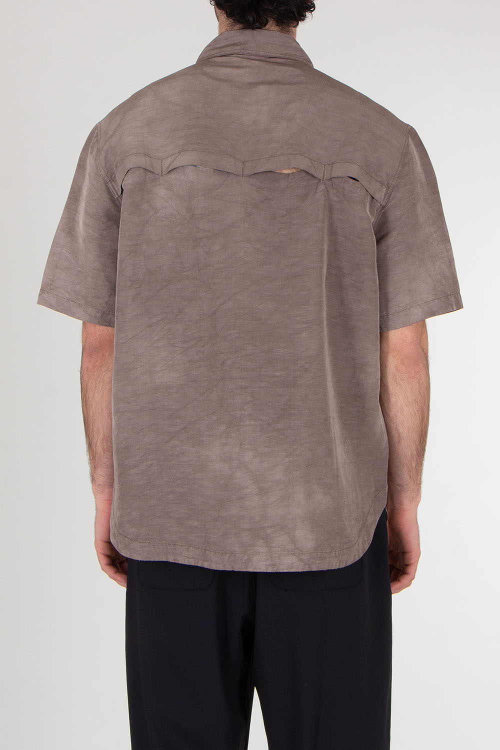 ROBERTO COLLINA Relaxed Short Sleeve Overshirt