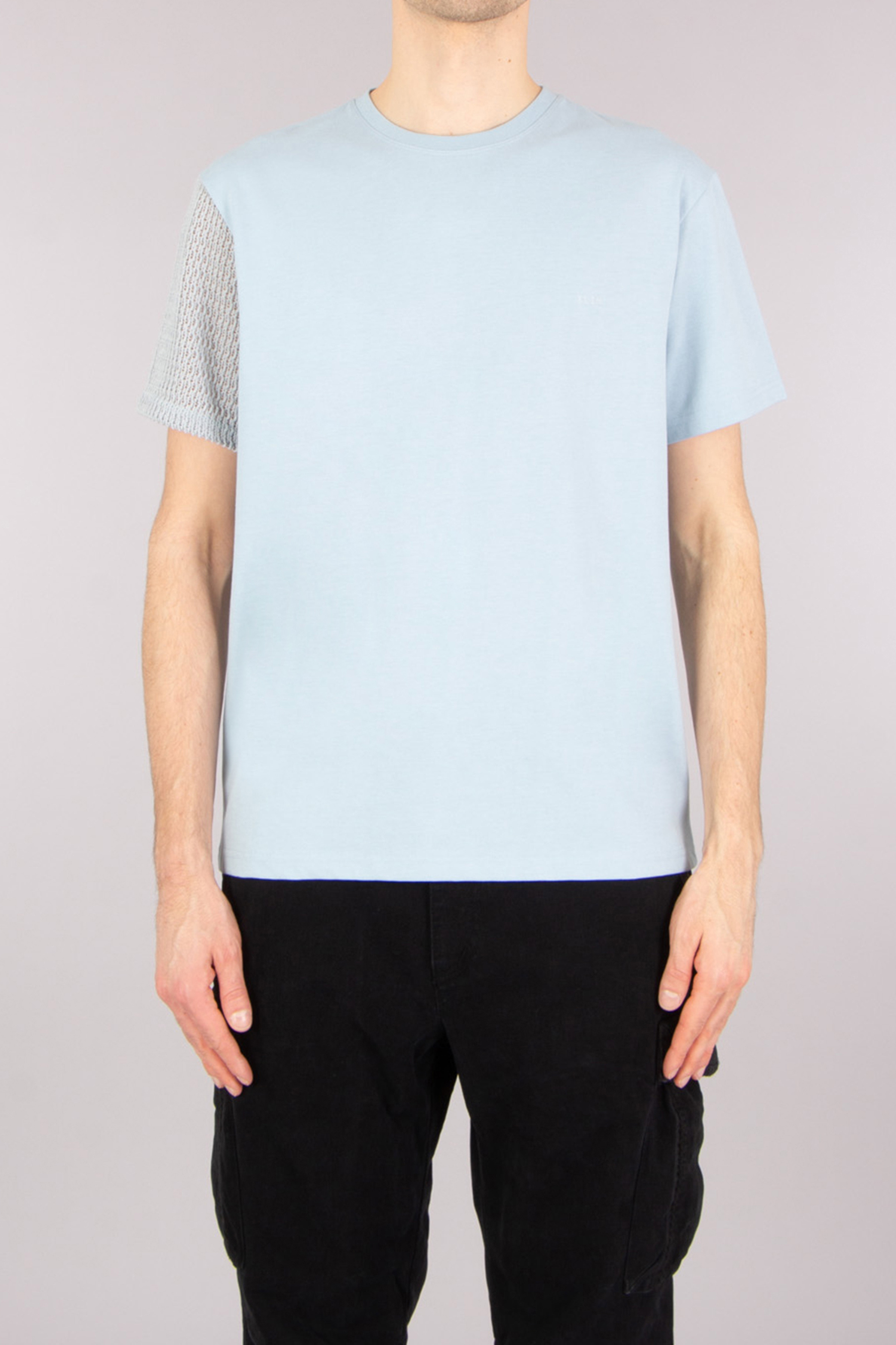 XLIM Relaxed Fit Crochet & Cotton Blend Jersey T-Shirt
