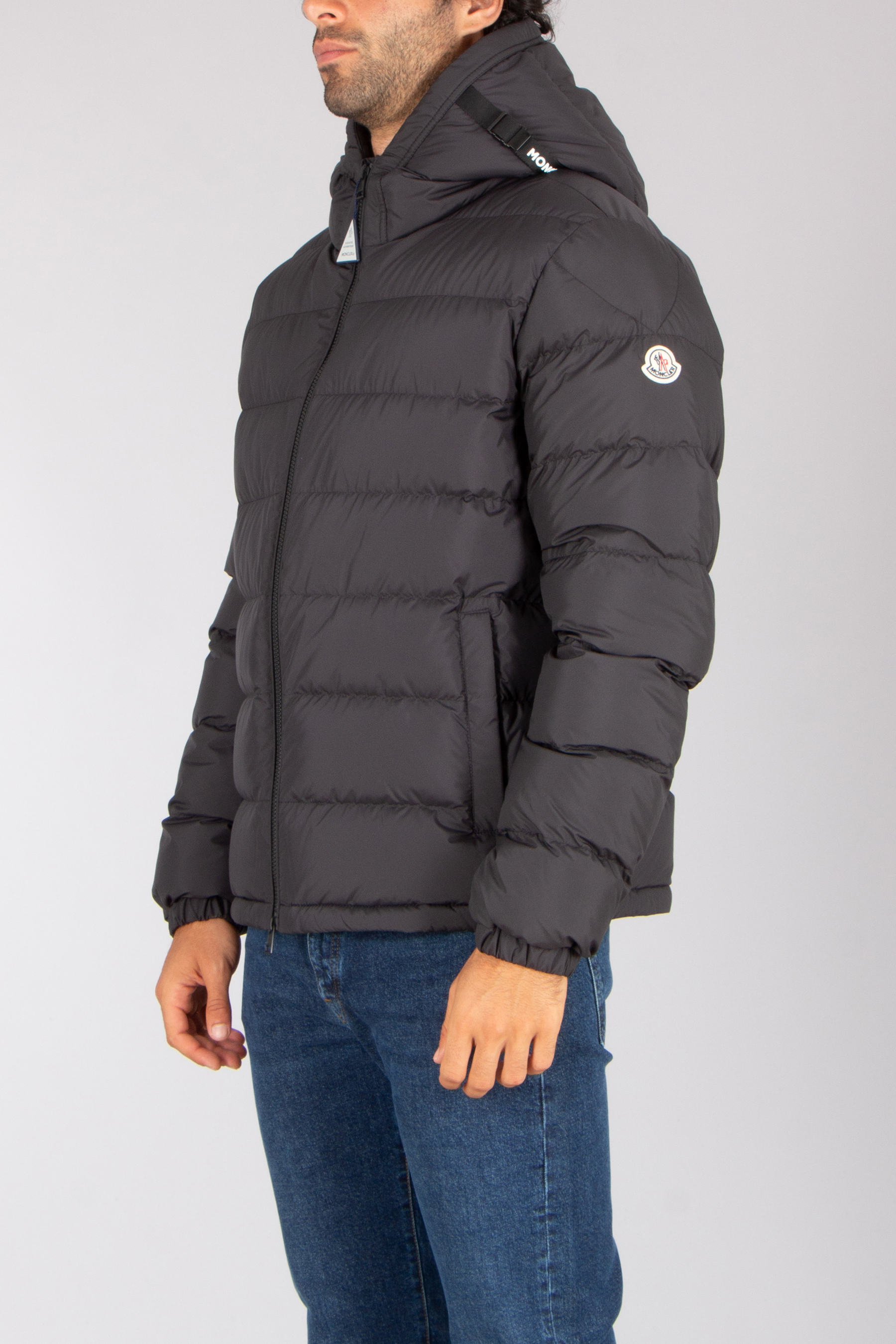 MONCLER Laveraet Regular Fit Polyester Down Jacket Mantel, Jacke, Jeans, Mann, Person