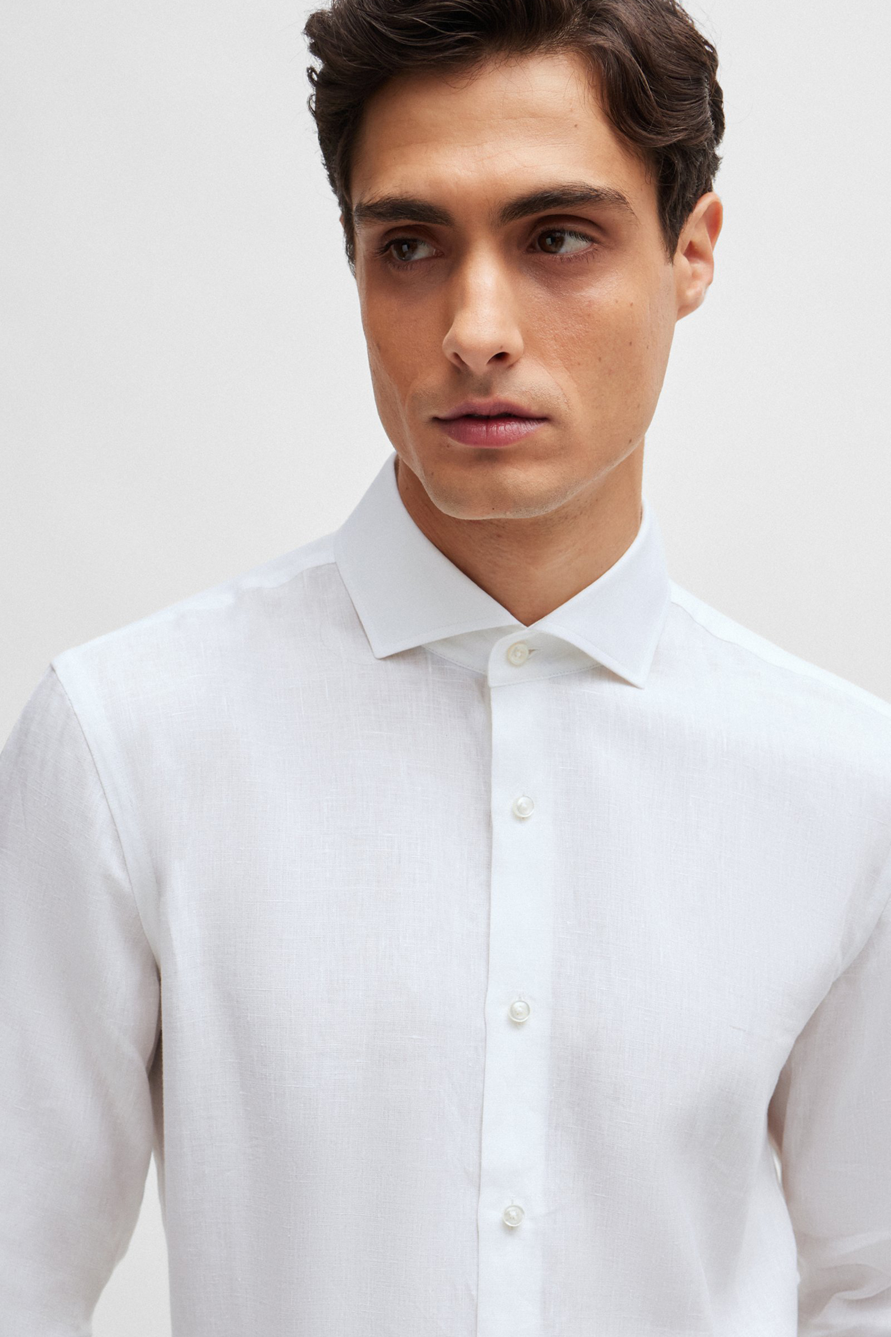 BOSS Slim Fit Linen Shirt H-Hank BOSS Slim Fit Linen Shirt H-Hank