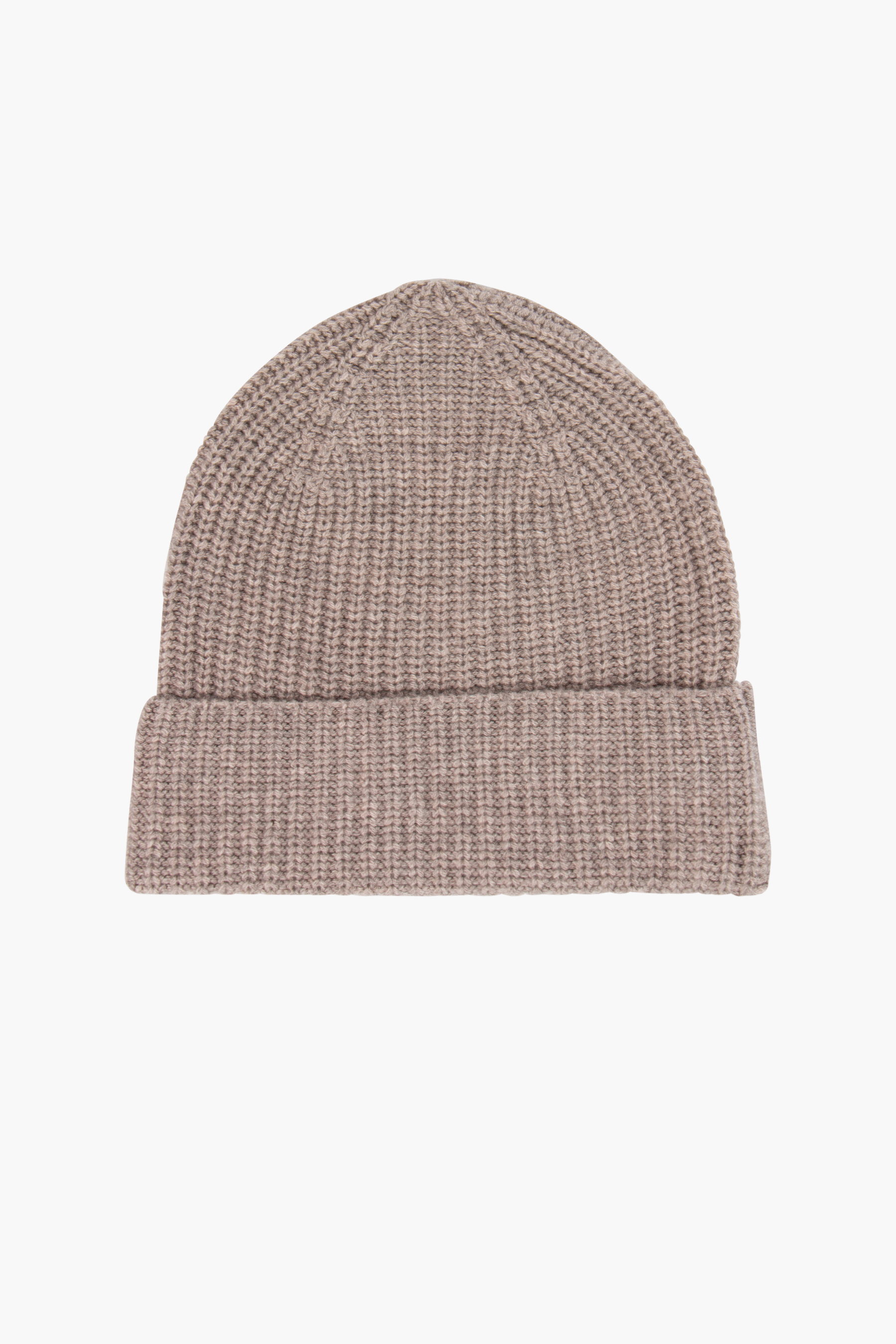 0039 ITALY Ribbed Cashmere-Wool Blend Hat