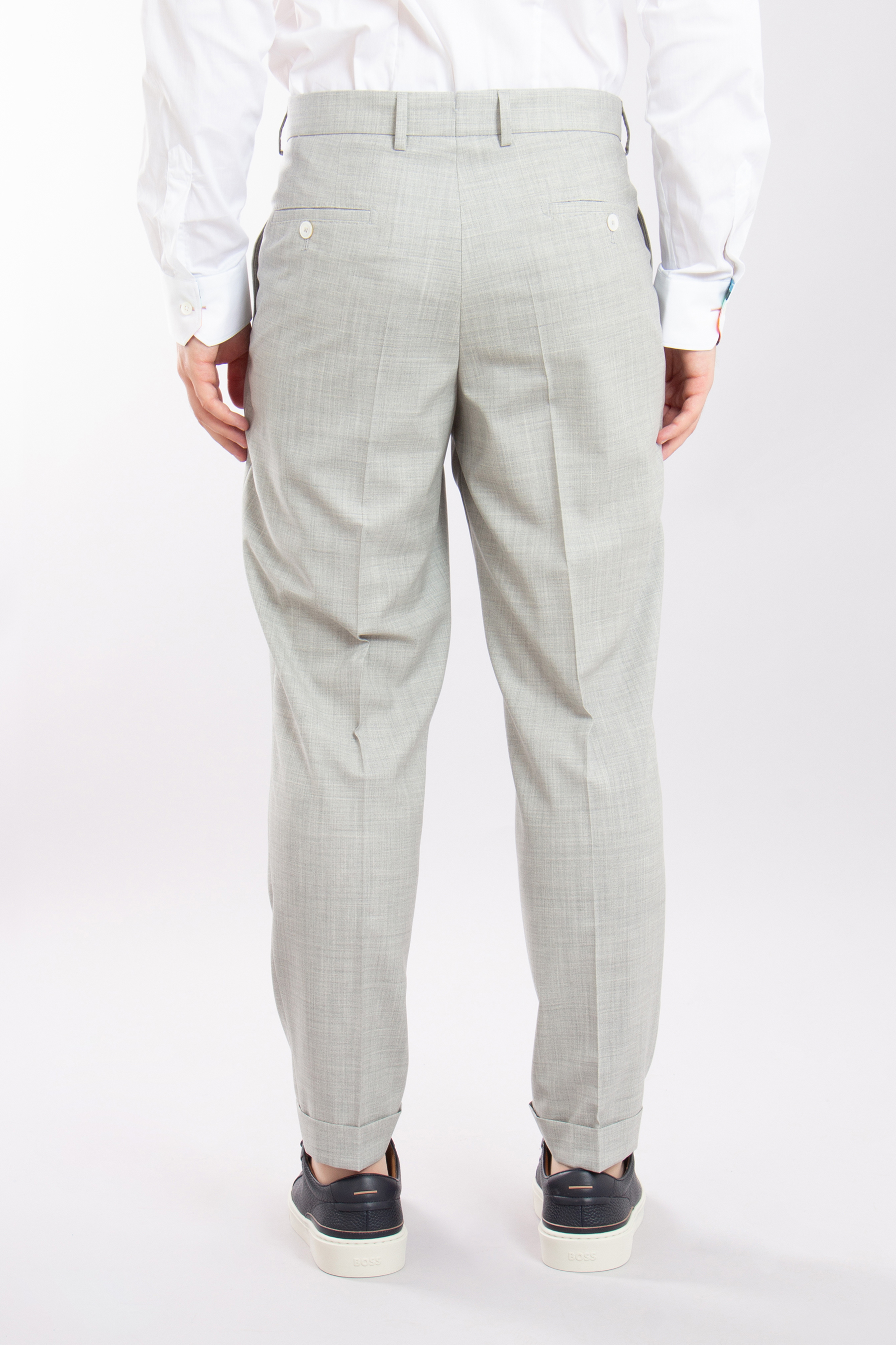 BOSS Slim Fit Virgin Wool-Silk Suit L-Heston BOSS Slim Fit Virgin Wool-Silk Suit L-Heston