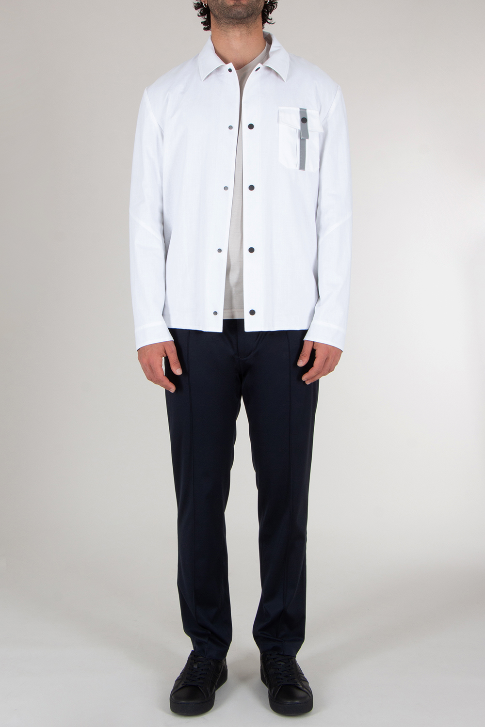 SEASE Slim Fit Hemp Overshirt Jacket Jib Set