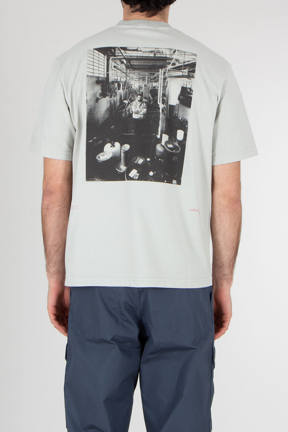 STONE ISLAND Regular Fit Print Cotton Jersey T-Shirt