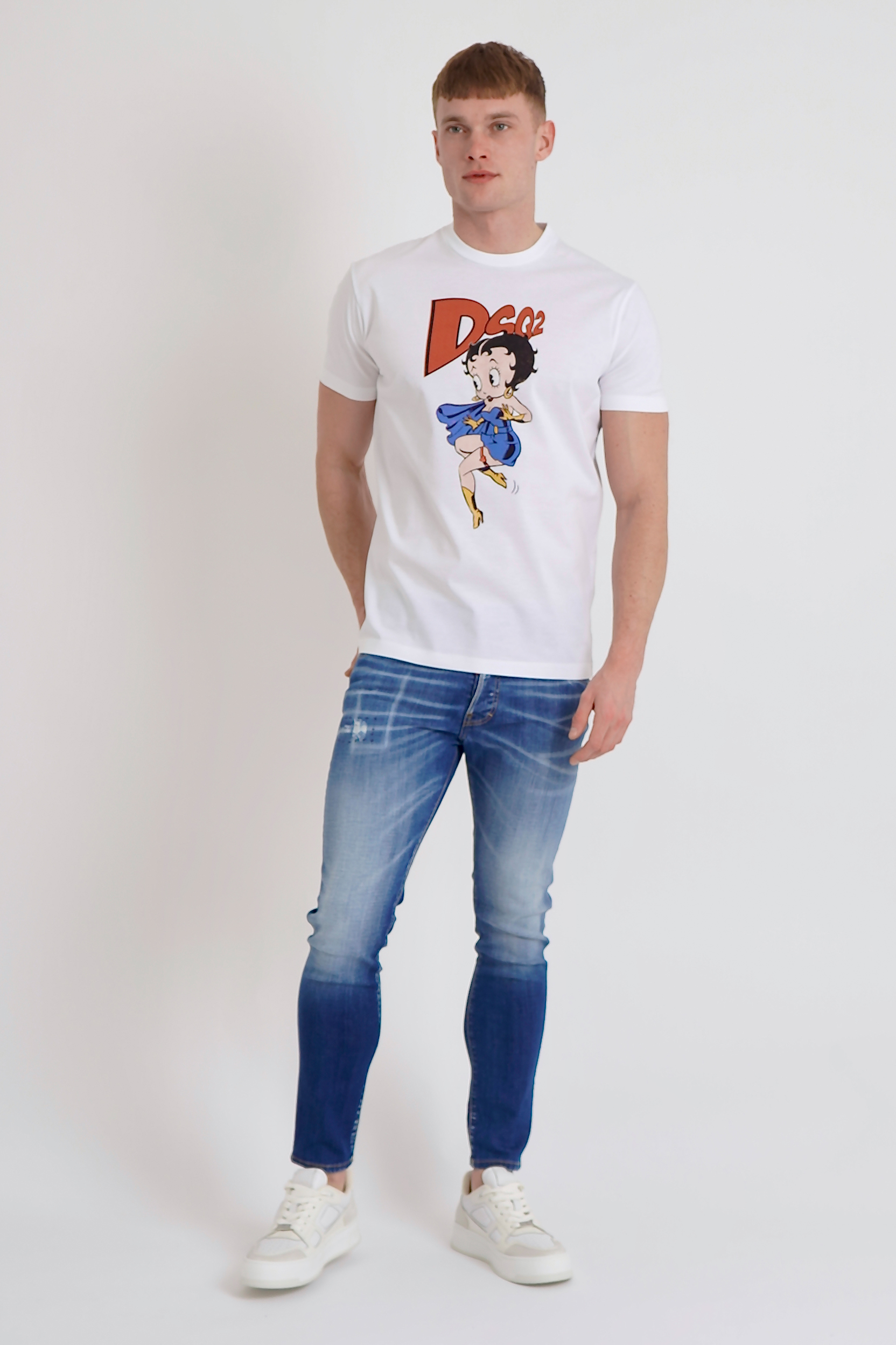 DSQUARED2 Betty Boop Cool Fit Cotton T-Shirt DSQUARED2 Betty Boop Cool Fit Cotton T-Shirt