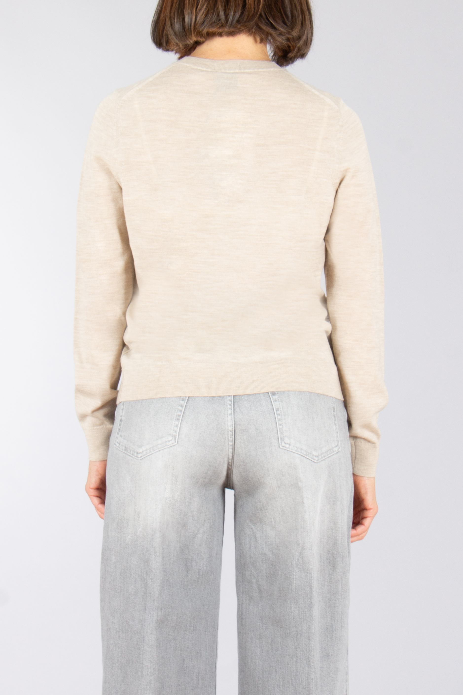 BOSS Slim Fit Superfine Virgin Wool Sweater Ferpina Dekoration für Zuhause, Leinen, Langarm, Pullover, Hosen