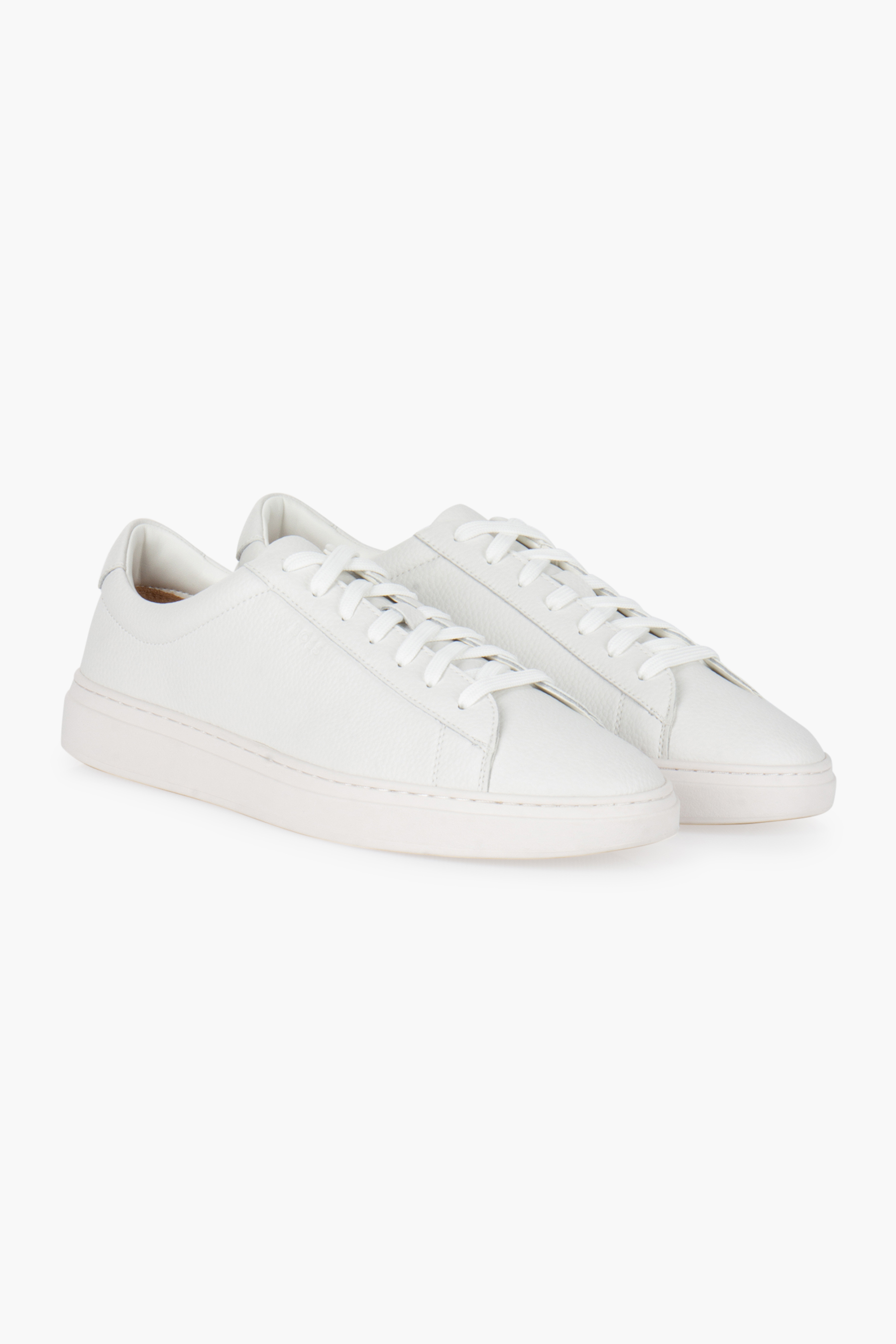 BOSS Grained Leather Sneakers Kieran Bekleidung, Schuhwerk, Schuh, Sneaker