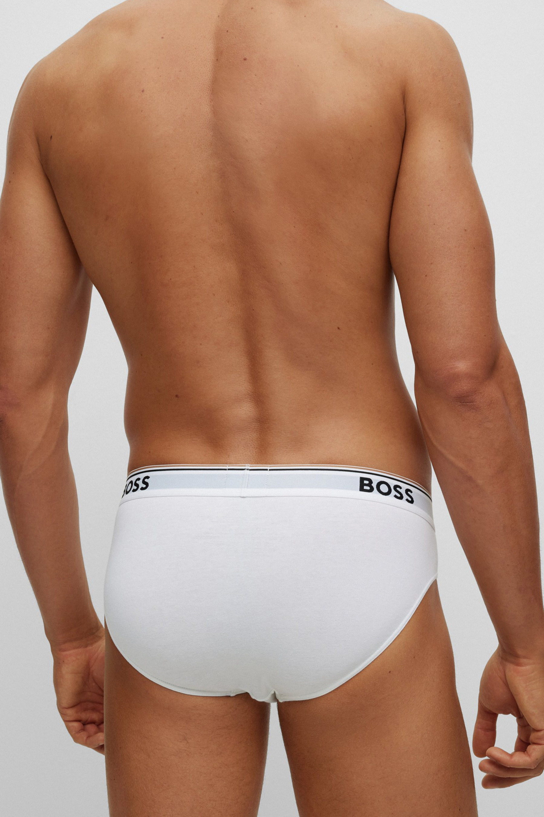 BOSS 3-Pack Cotton Stretch Briefs Power BOSS 3-Pack Cotton Stretch Briefs Power
