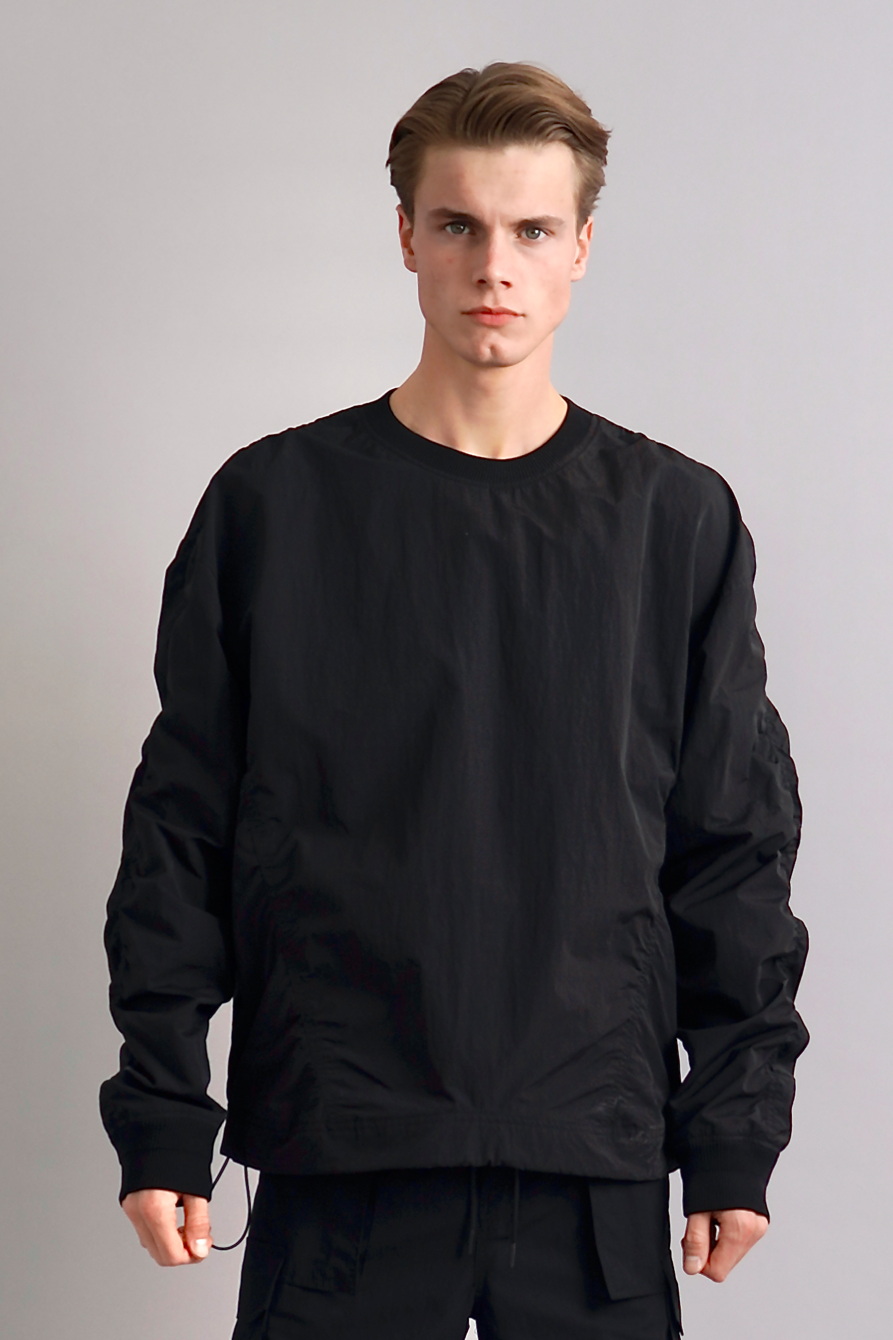 JUUN.J Puckering Nylon Sweatshirt